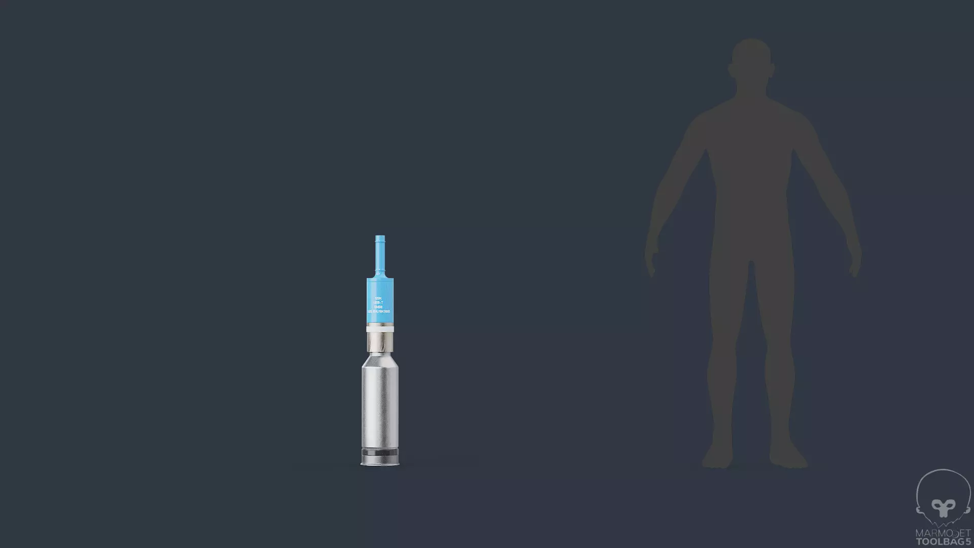 DM98 Round Shell 120MM Gameready Low-poly 3D model_3