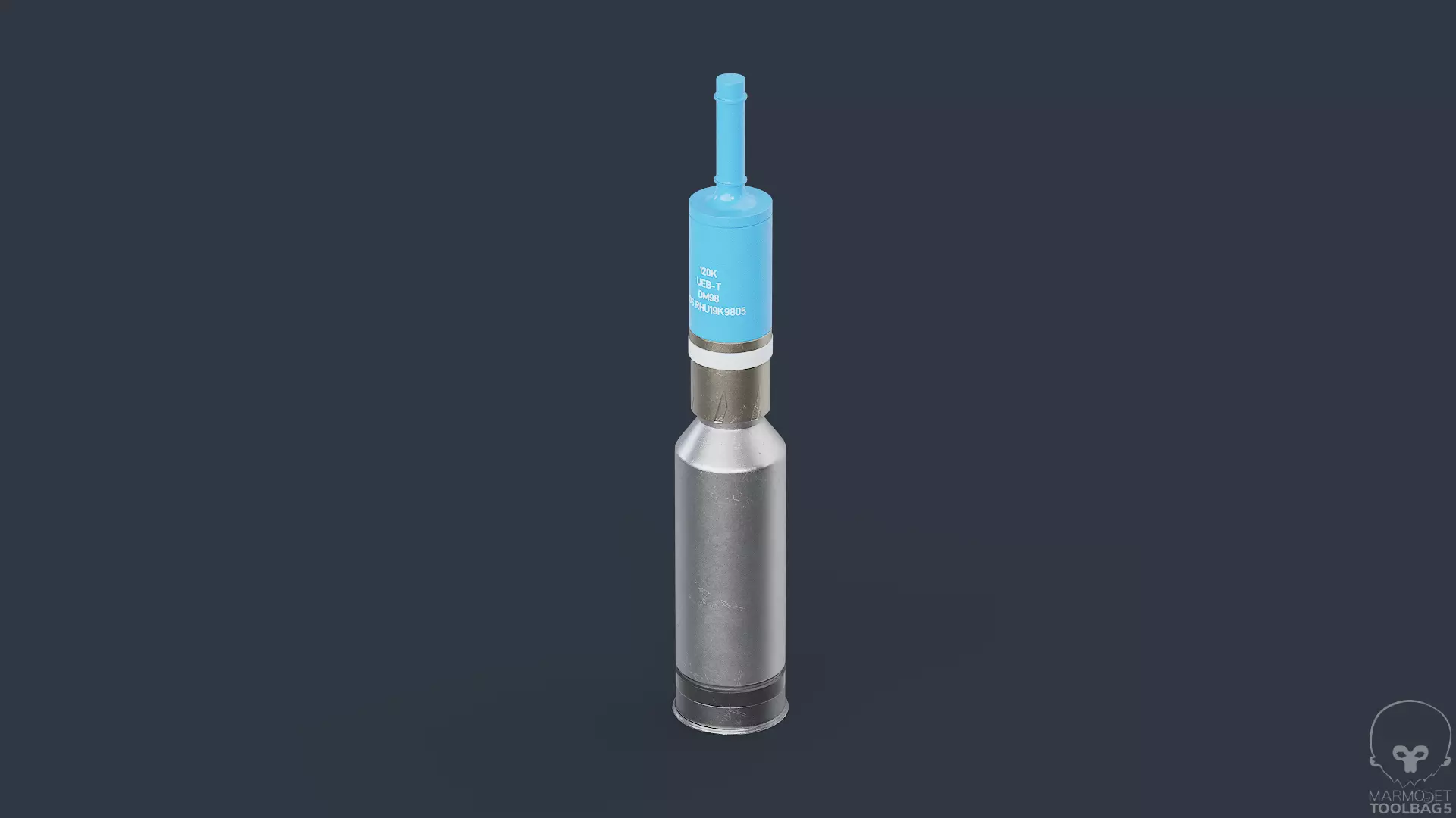 DM98 Round Shell 120MM Gameready Low-poly 3D model_2