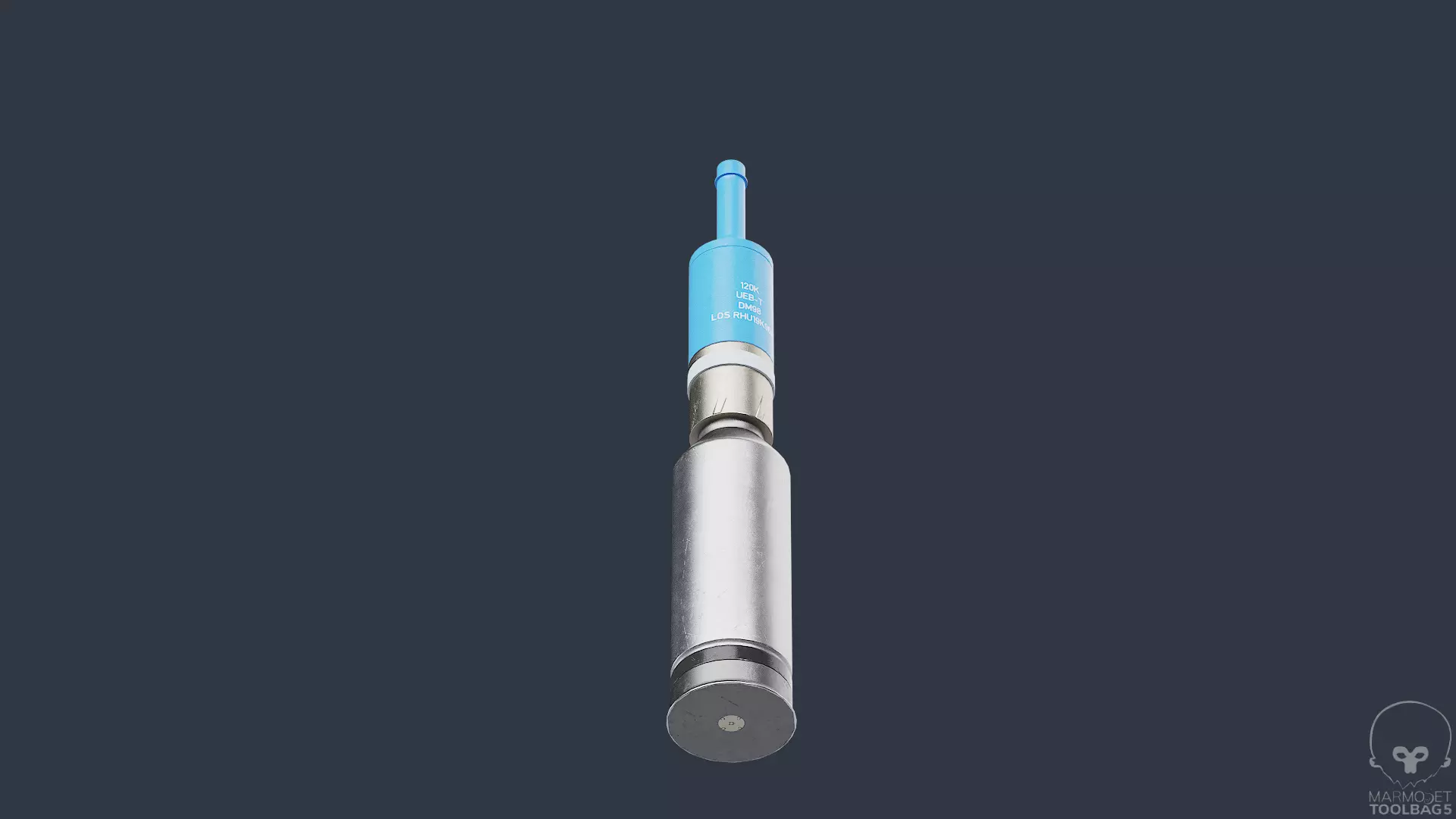 DM98 Round Shell 120MM Gameready Low-poly 3D model_4