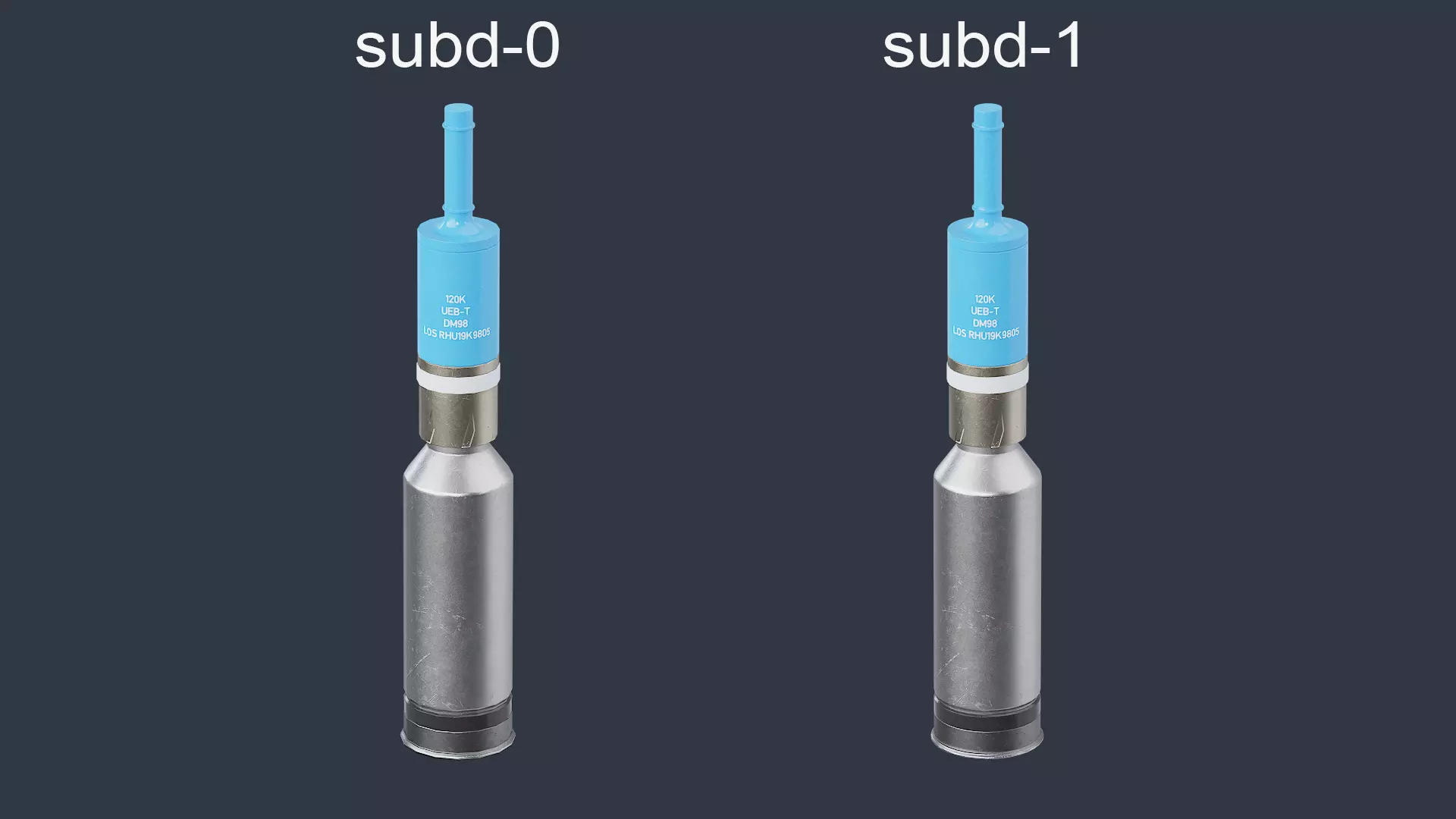 DM98 Round Shell 120MM Gameready Low-poly 3D model_11