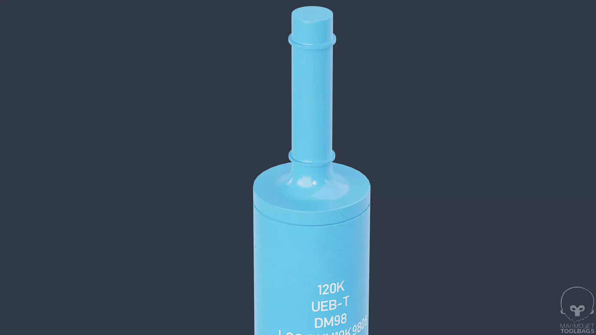 DM98 Round Shell 120MM Gameready Low-poly 3D model_7