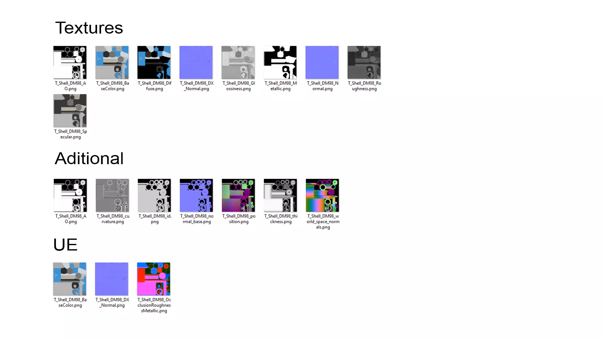 DM98 Round Shell 120MM Gameready Low-poly 3D model_14