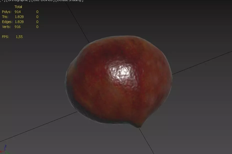 Chestnut M02 Low-poly 3D model_2