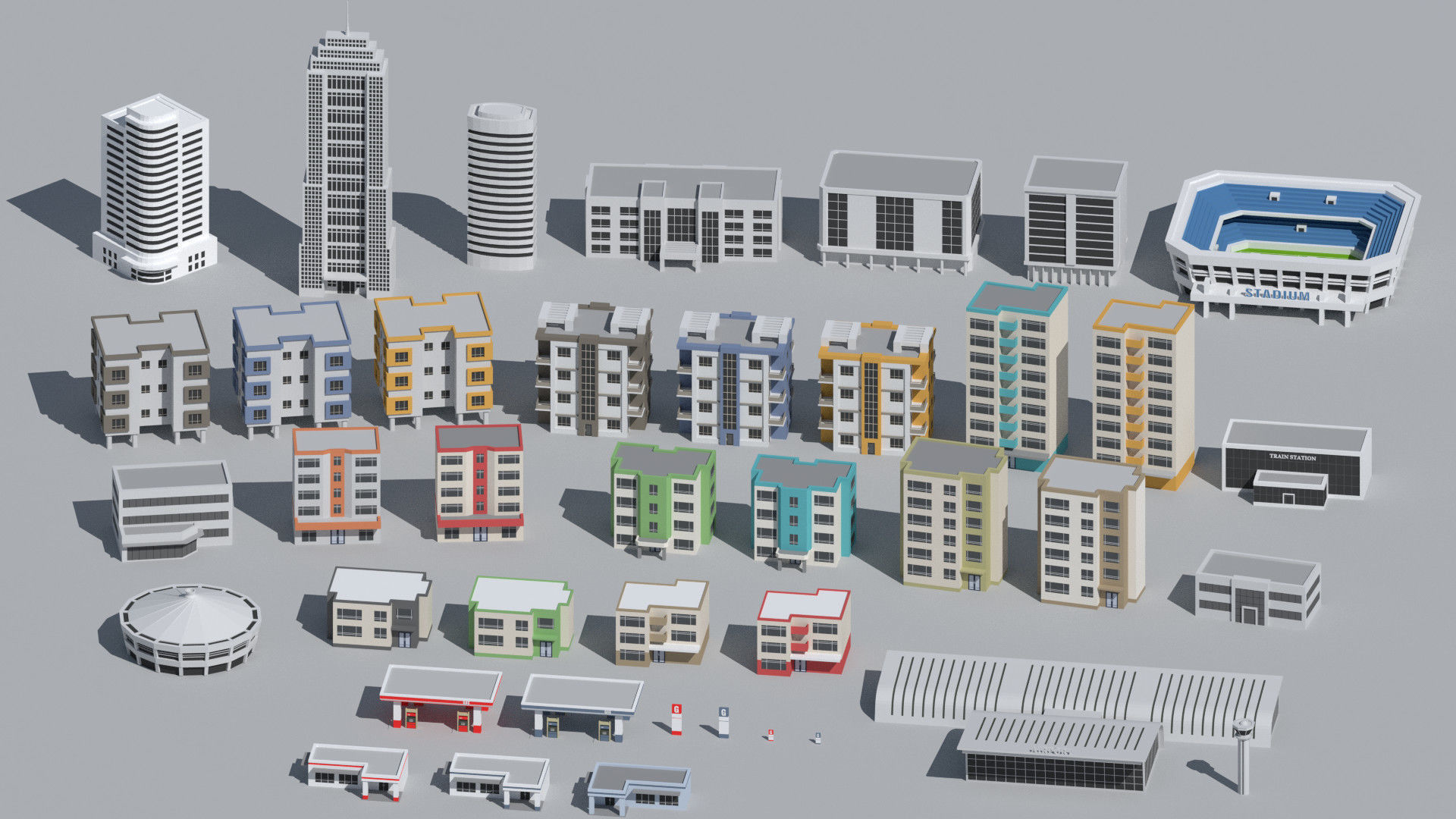 SimplePoly Urban - Low Poly Assets Low-poly 3D model_19