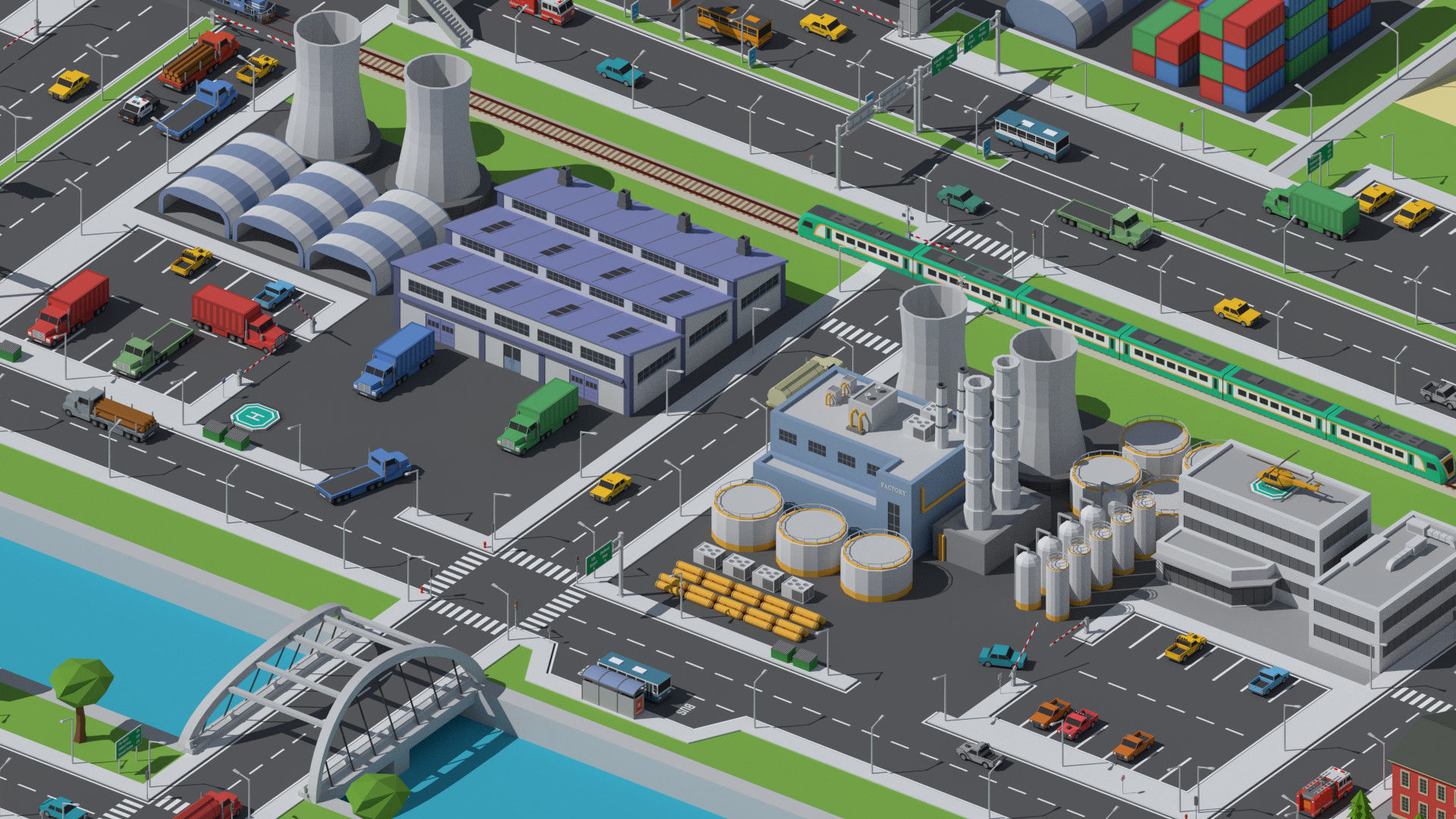 SimplePoly Urban - Low Poly Assets Low-poly 3D model_3