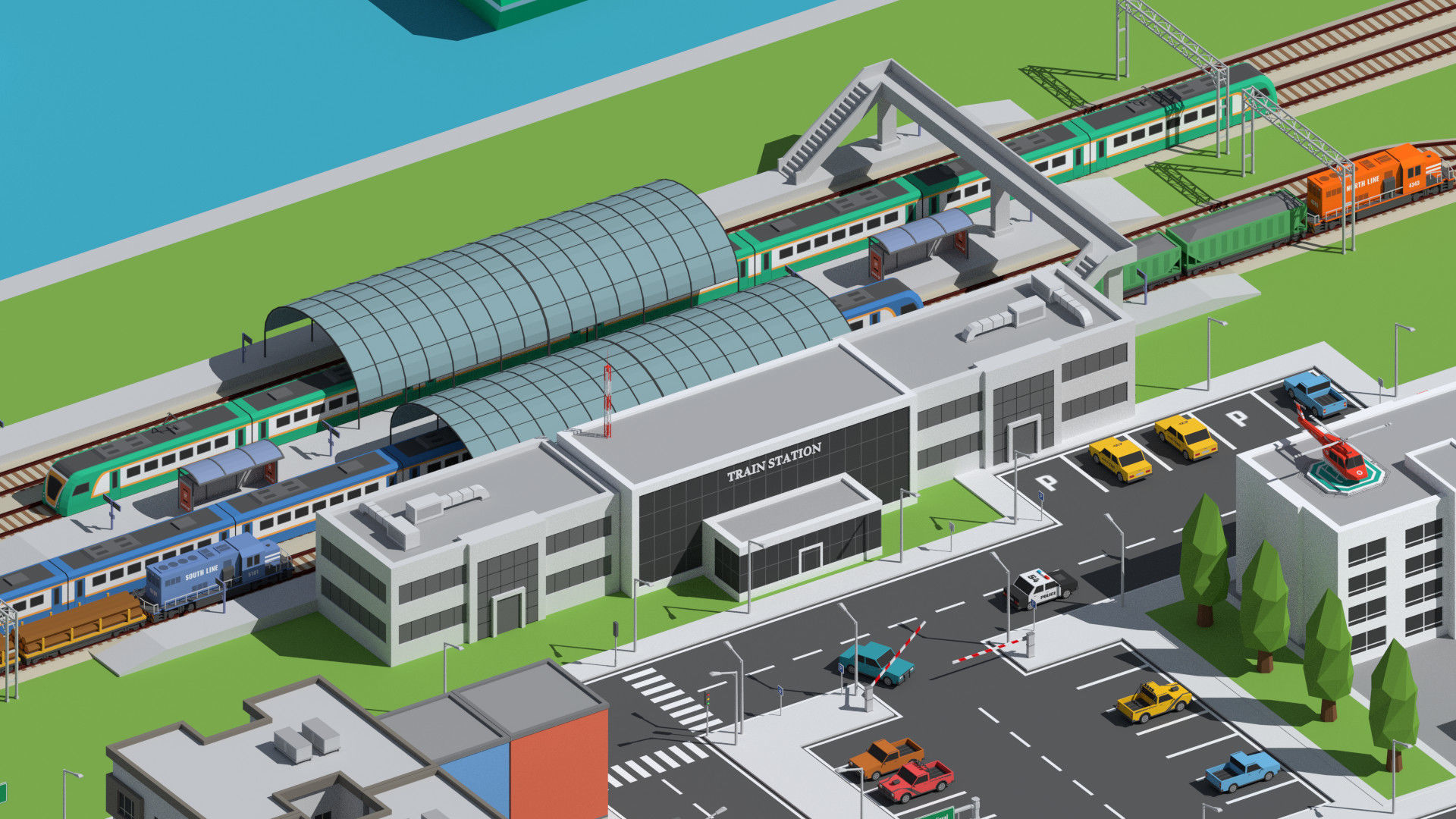 SimplePoly Urban - Low Poly Assets Low-poly 3D model_6