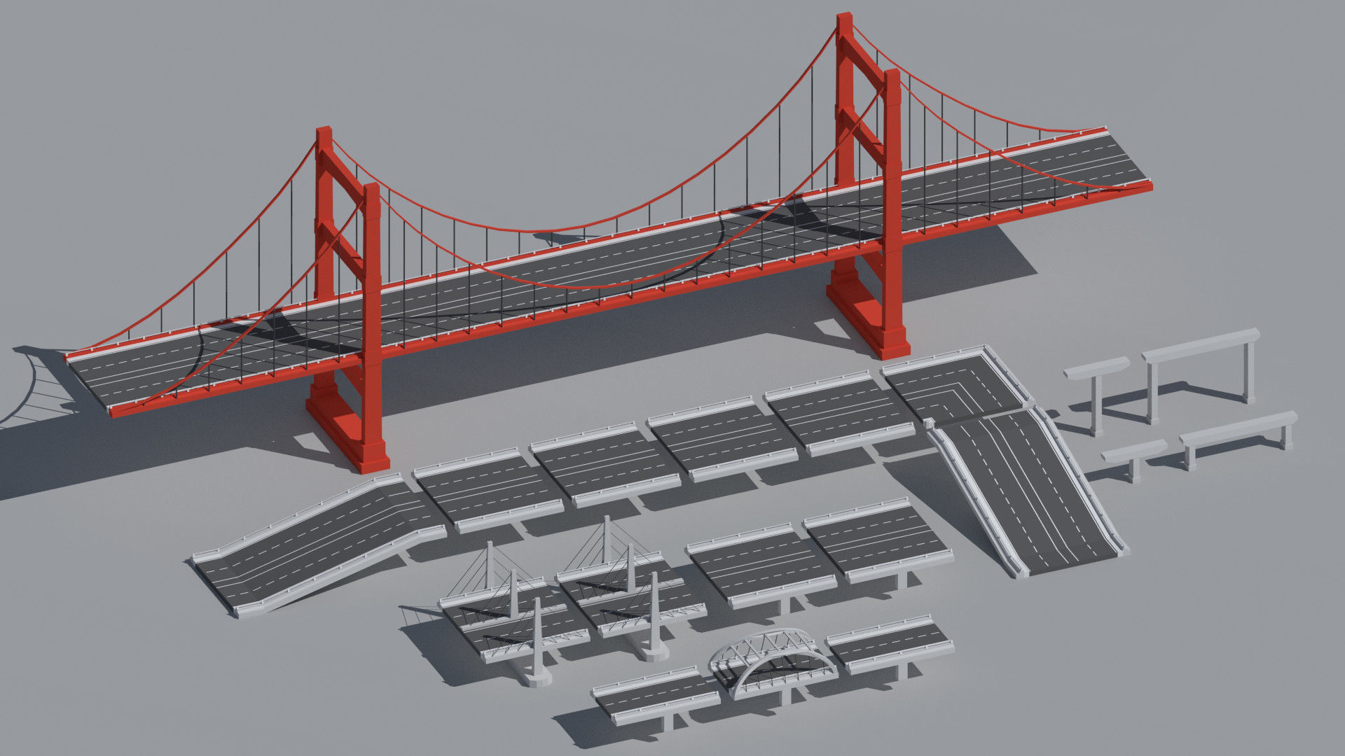 SimplePoly Urban - Low Poly Assets Low-poly 3D model_23