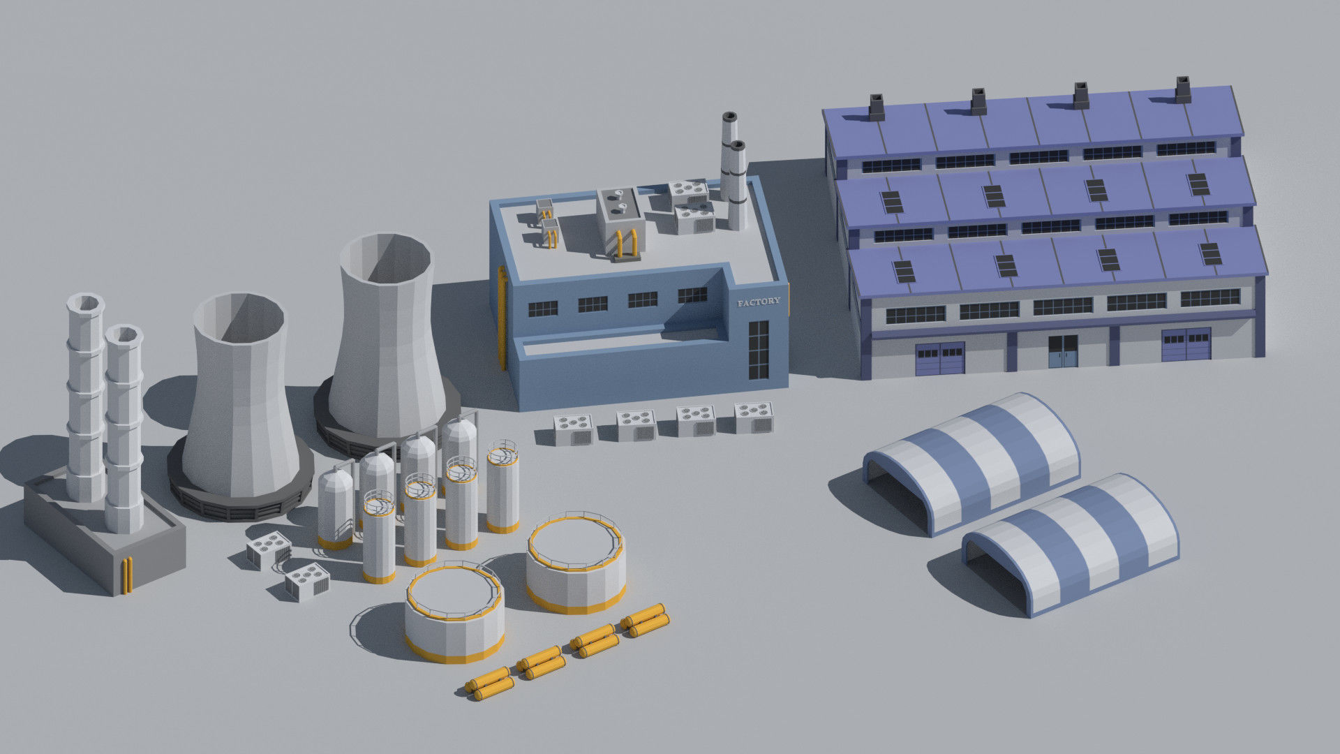 SimplePoly Urban - Low Poly Assets Low-poly 3D model_21