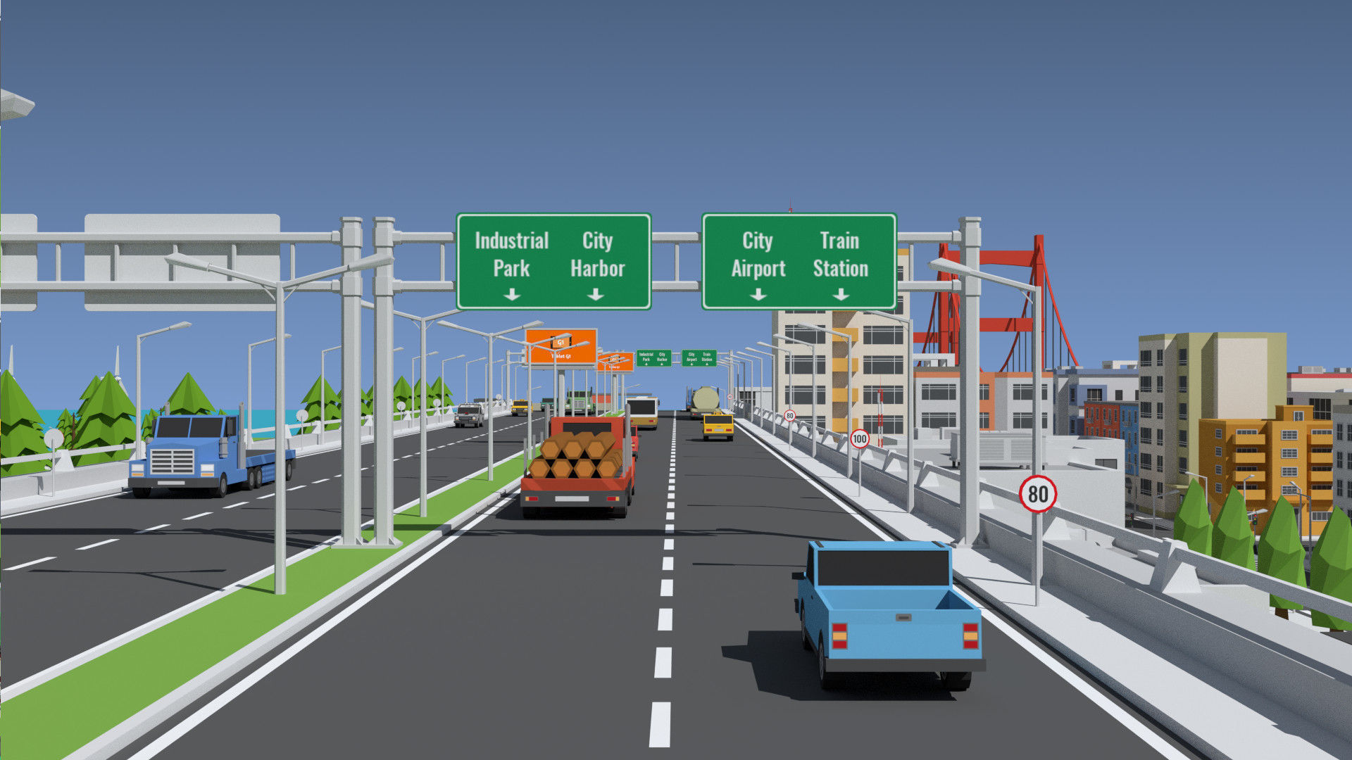 SimplePoly Urban - Low Poly Assets Low-poly 3D model_14