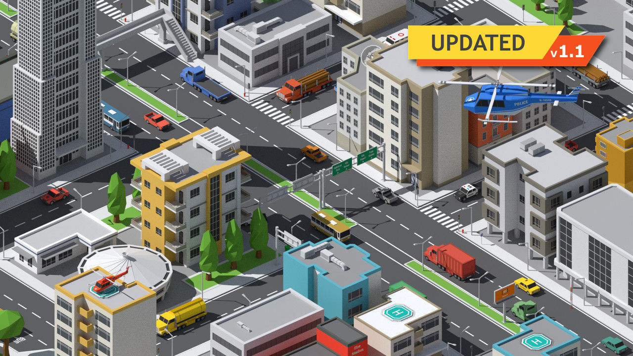 SimplePoly Urban - Low Poly Assets Low-poly 3D model_0