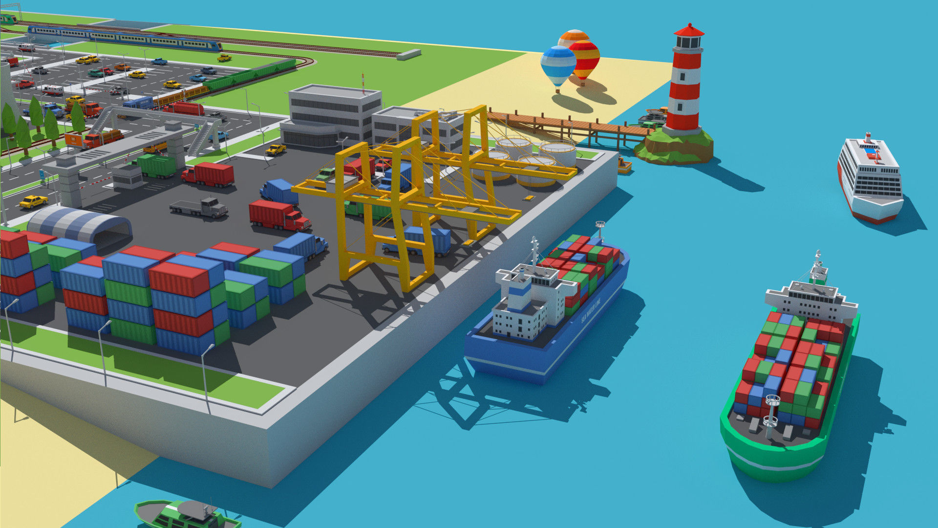 SimplePoly Urban - Low Poly Assets Low-poly 3D model_9