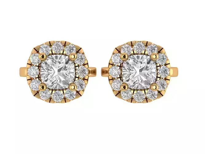 Cushion Square Antiq Earing