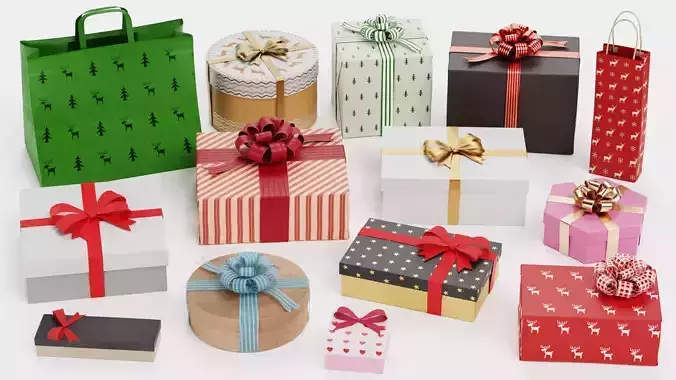 14 Gift Boxes and Bags Collection - Christmas Edition