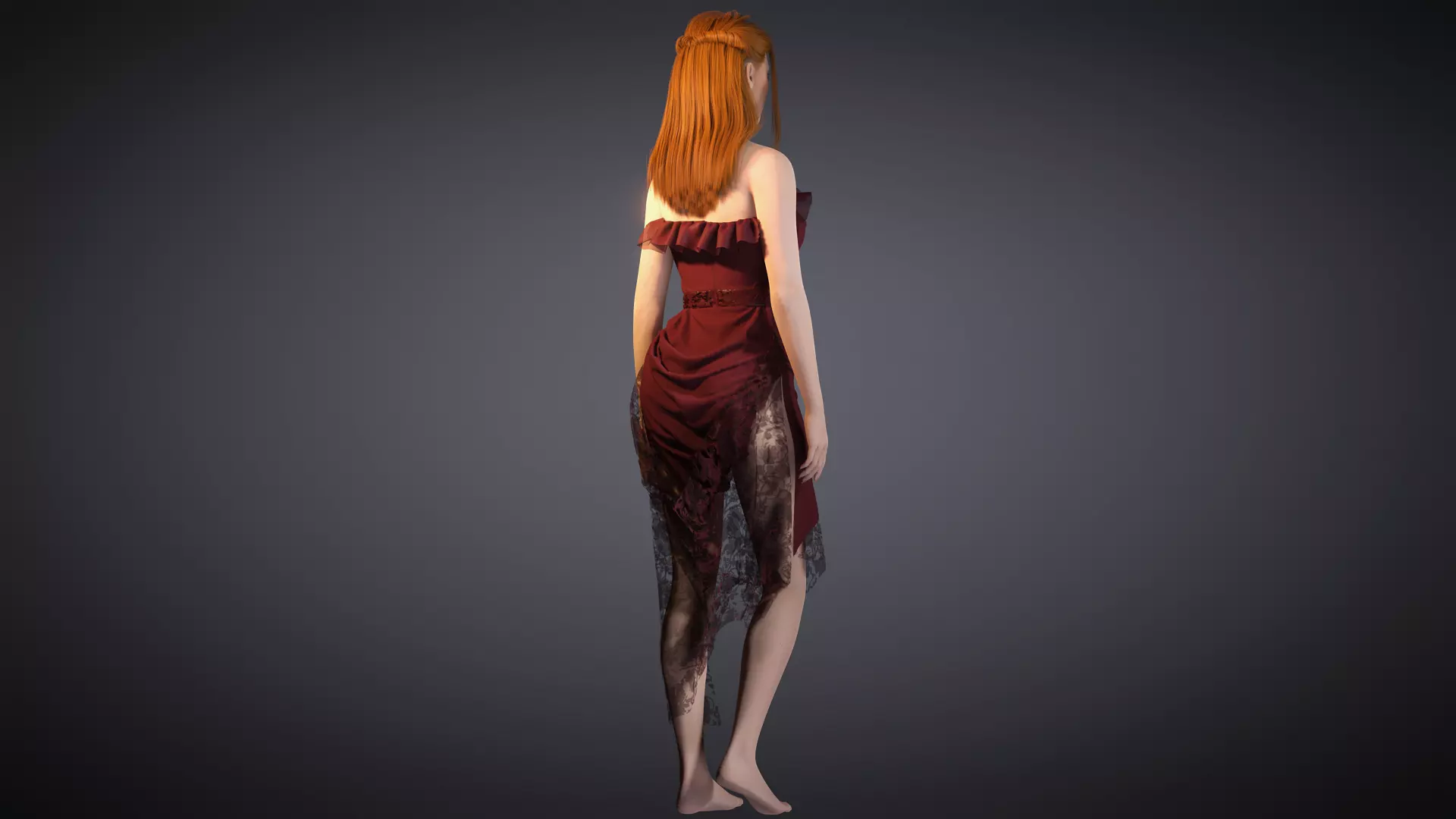 Virtual Muses  Character 5 of 10 Low-poly 3D model_3