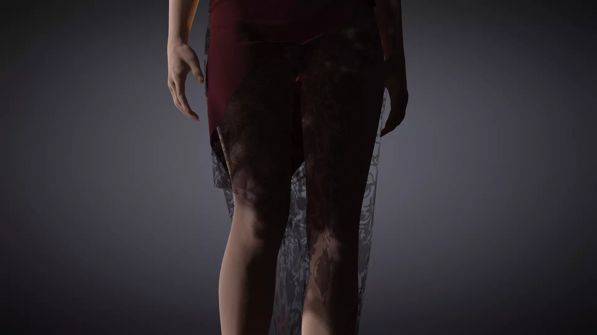 Virtual Muses  Character 5 of 10 Low-poly 3D model_7