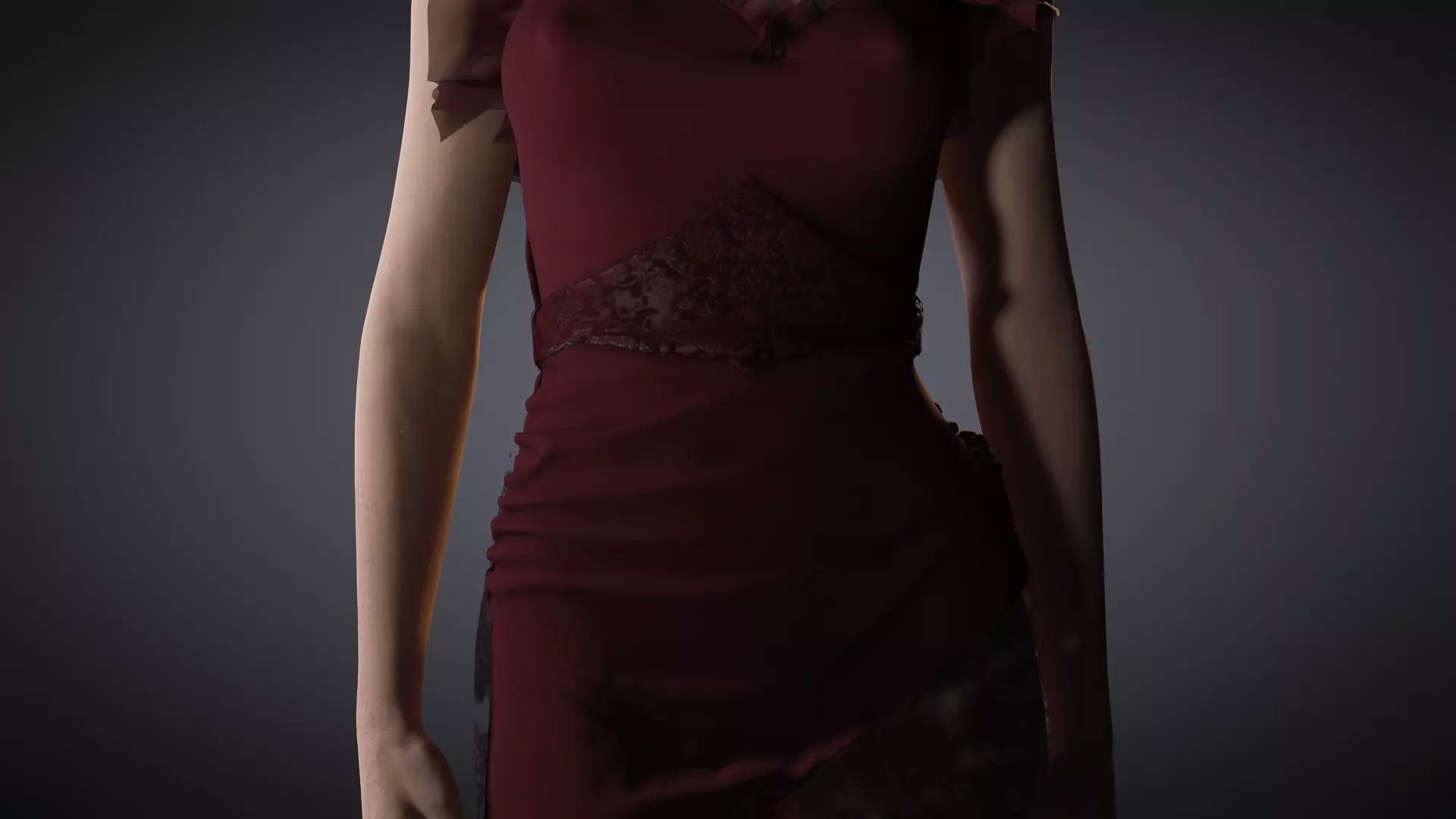 Virtual Muses  Character 5 of 10 Low-poly 3D model_6