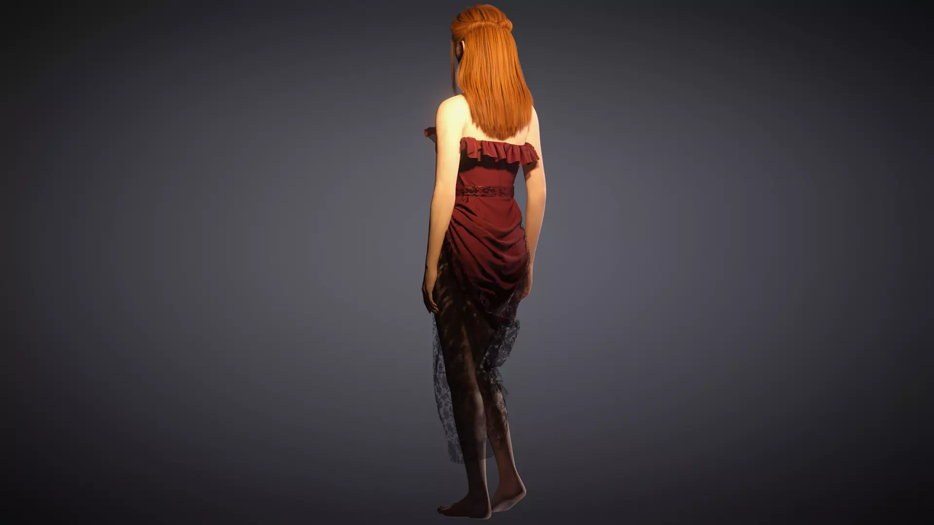 Virtual Muses  Character 5 of 10 Low-poly 3D model_2