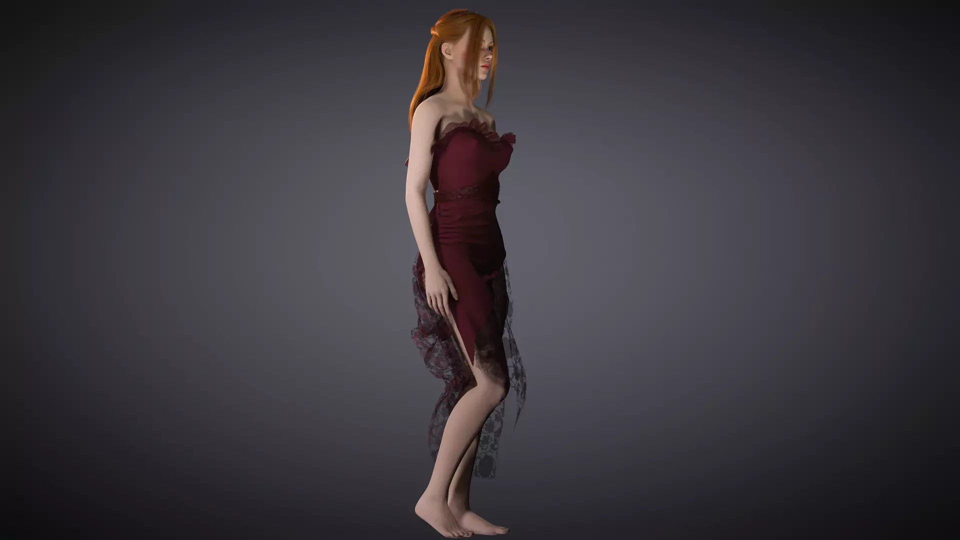 Virtual Muses  Character 5 of 10 Low-poly 3D model_4