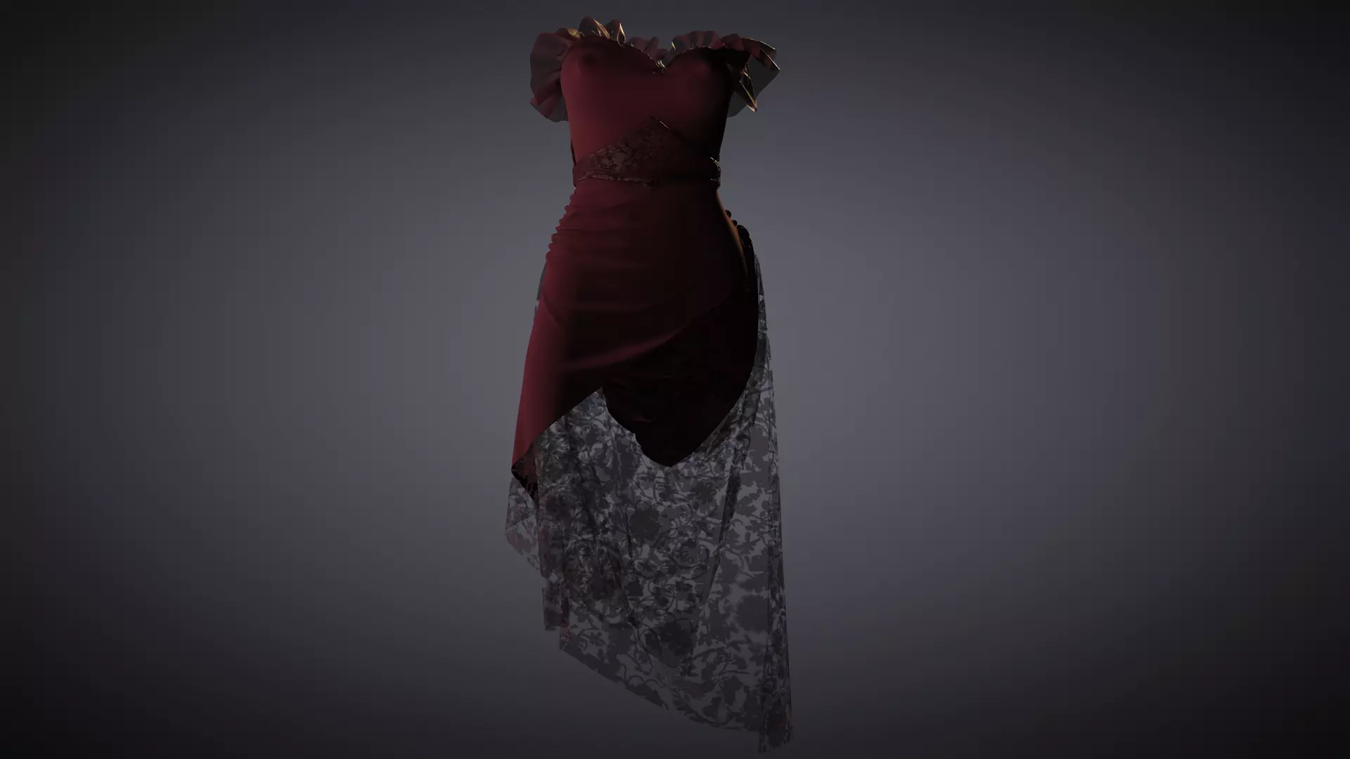 Virtual Muses  Character 5 of 10 Low-poly 3D model_19