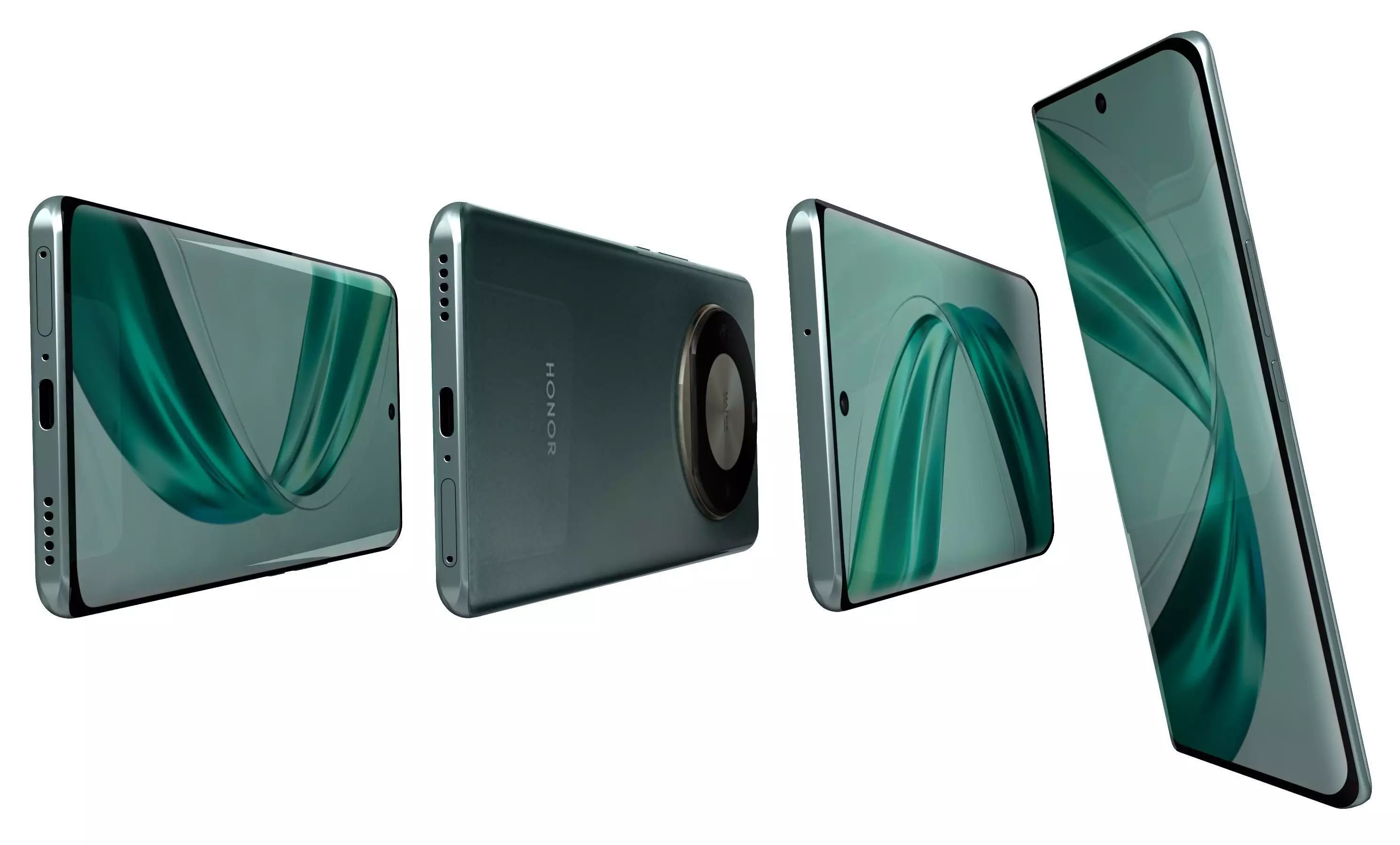 Honor X50 Pro Green High Poly 3D model_8
