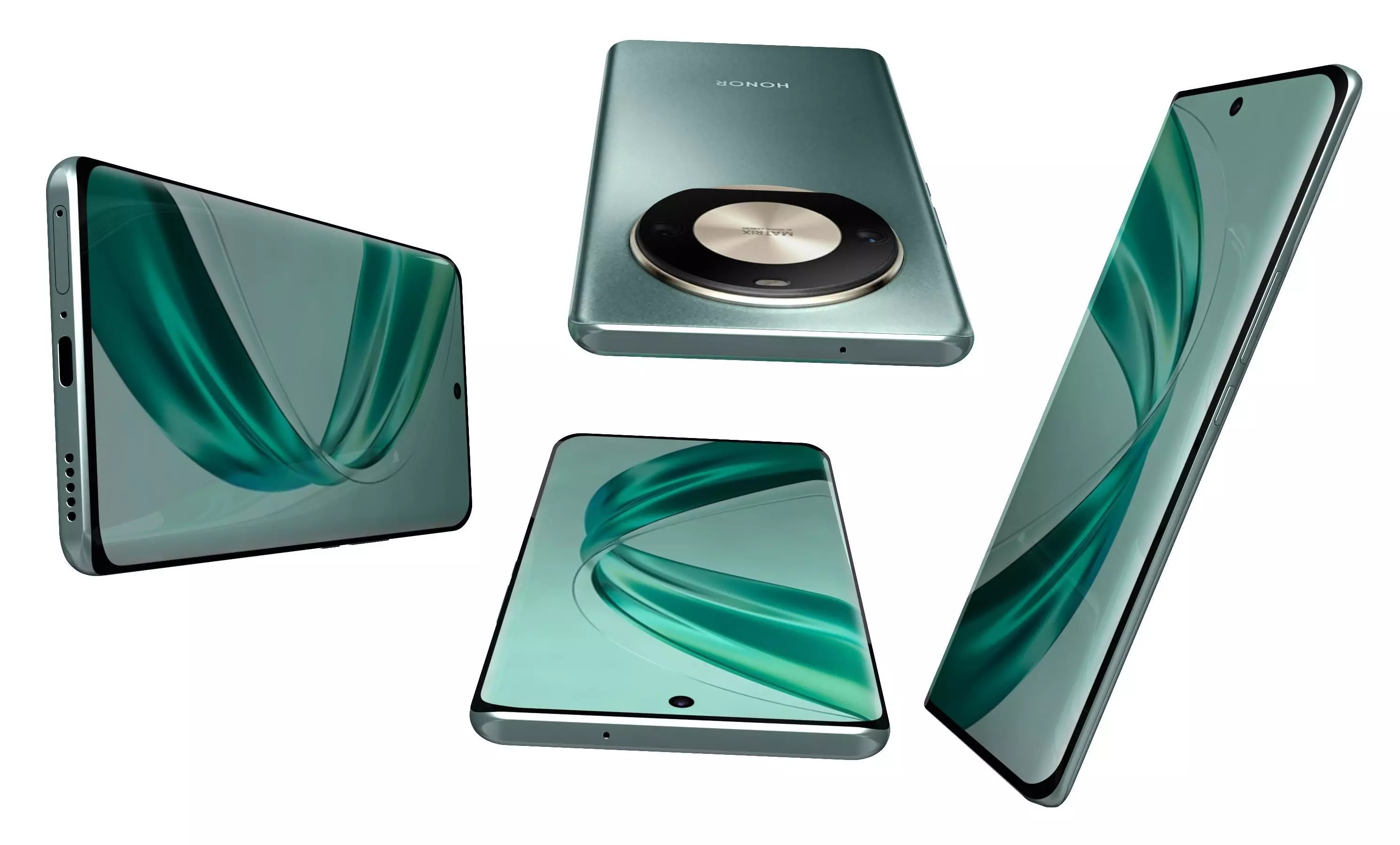 Honor X50 Pro Green High Poly 3D model_4