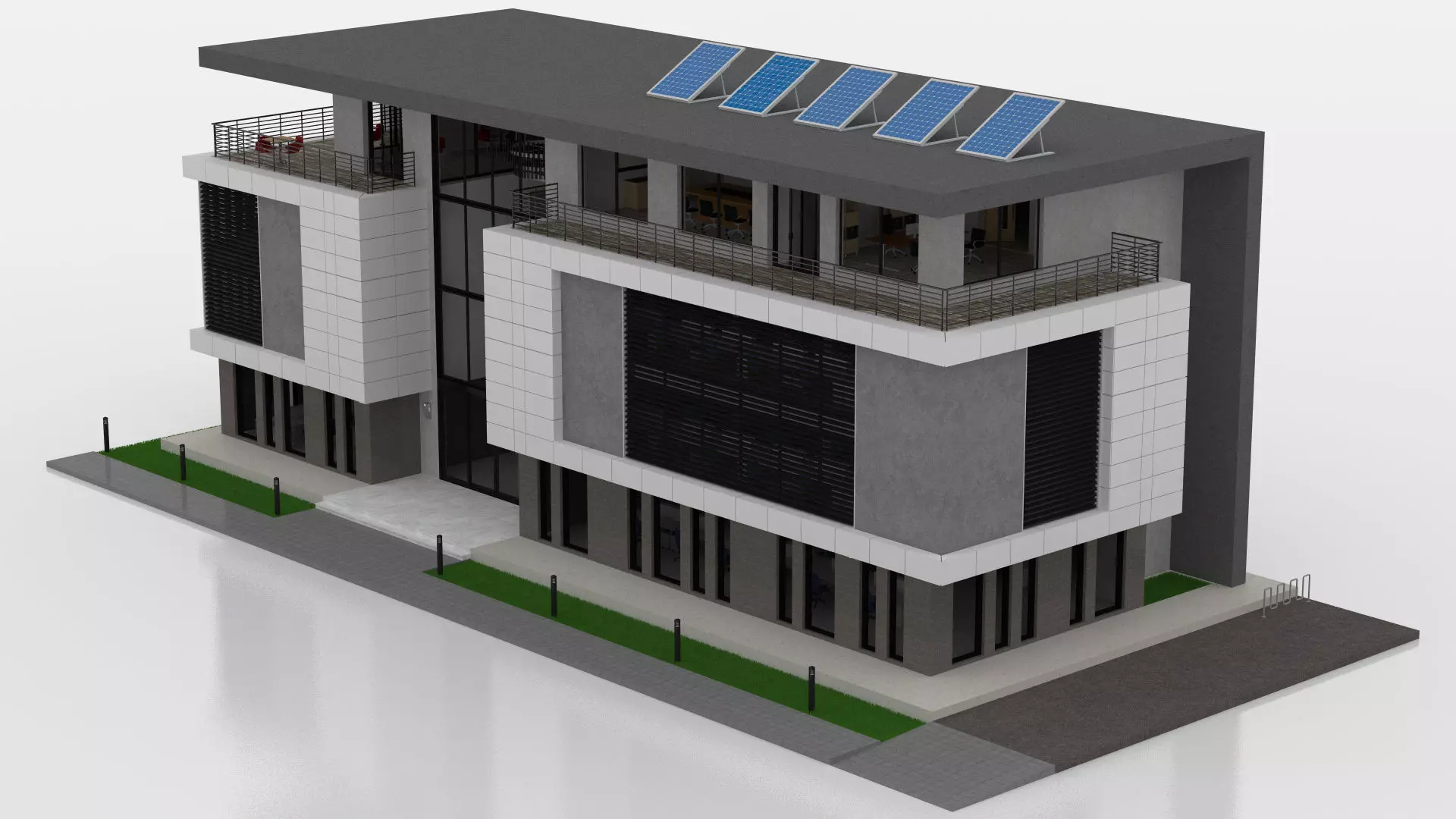 Office Building  3D model_11
