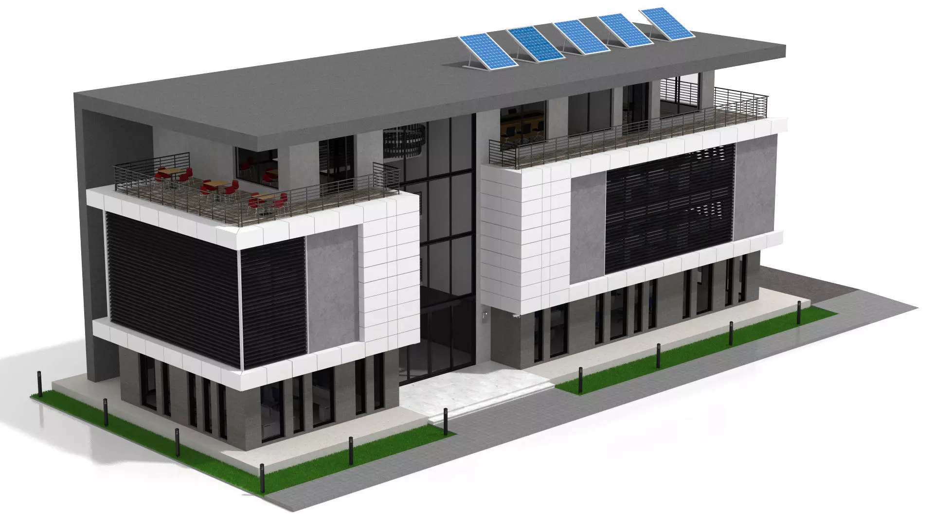 Office Building  3D model_8