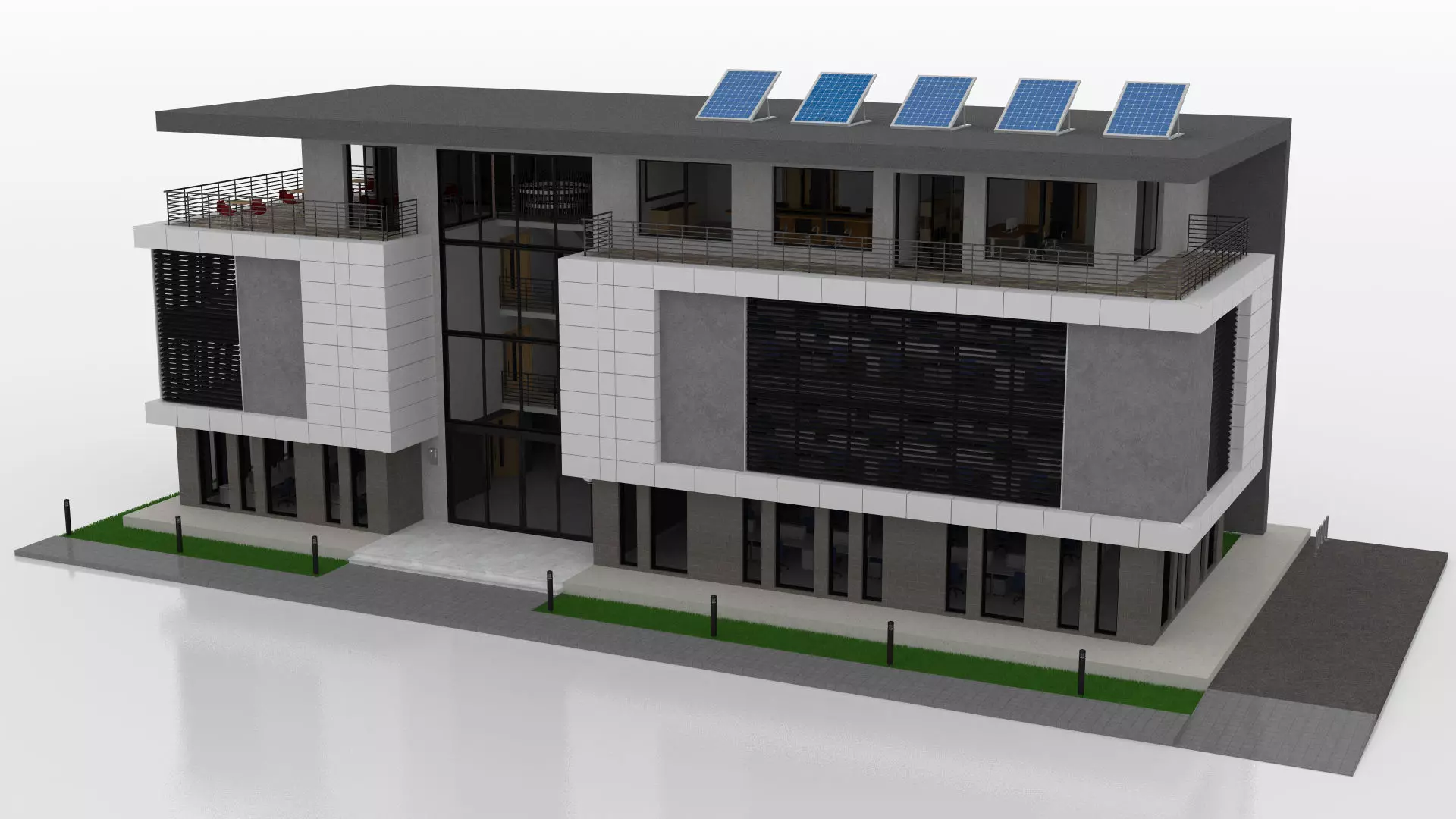 Office Building  3D model_12
