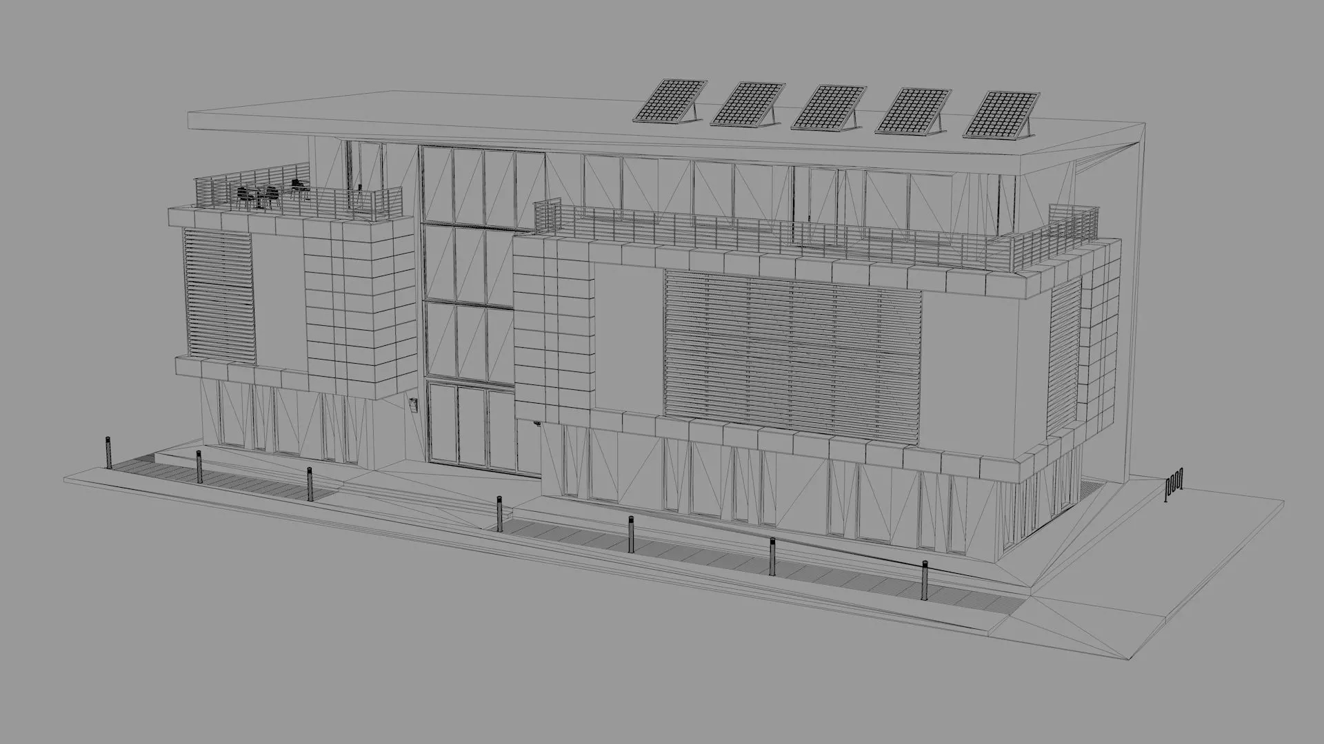Office Building  3D model_16