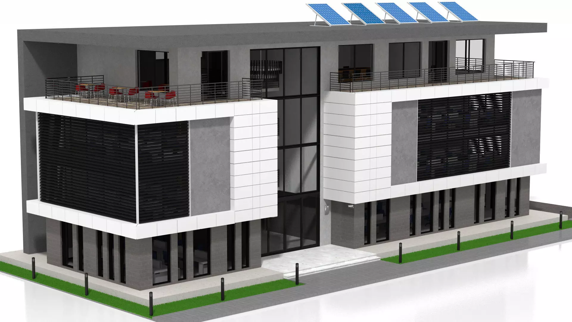 Office Building  3D model_3