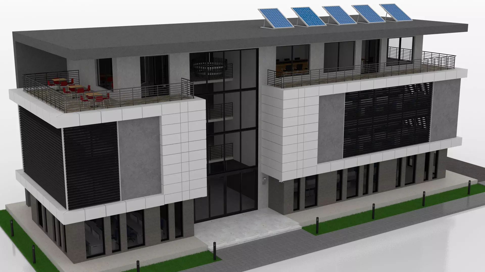Office Building  3D model_10