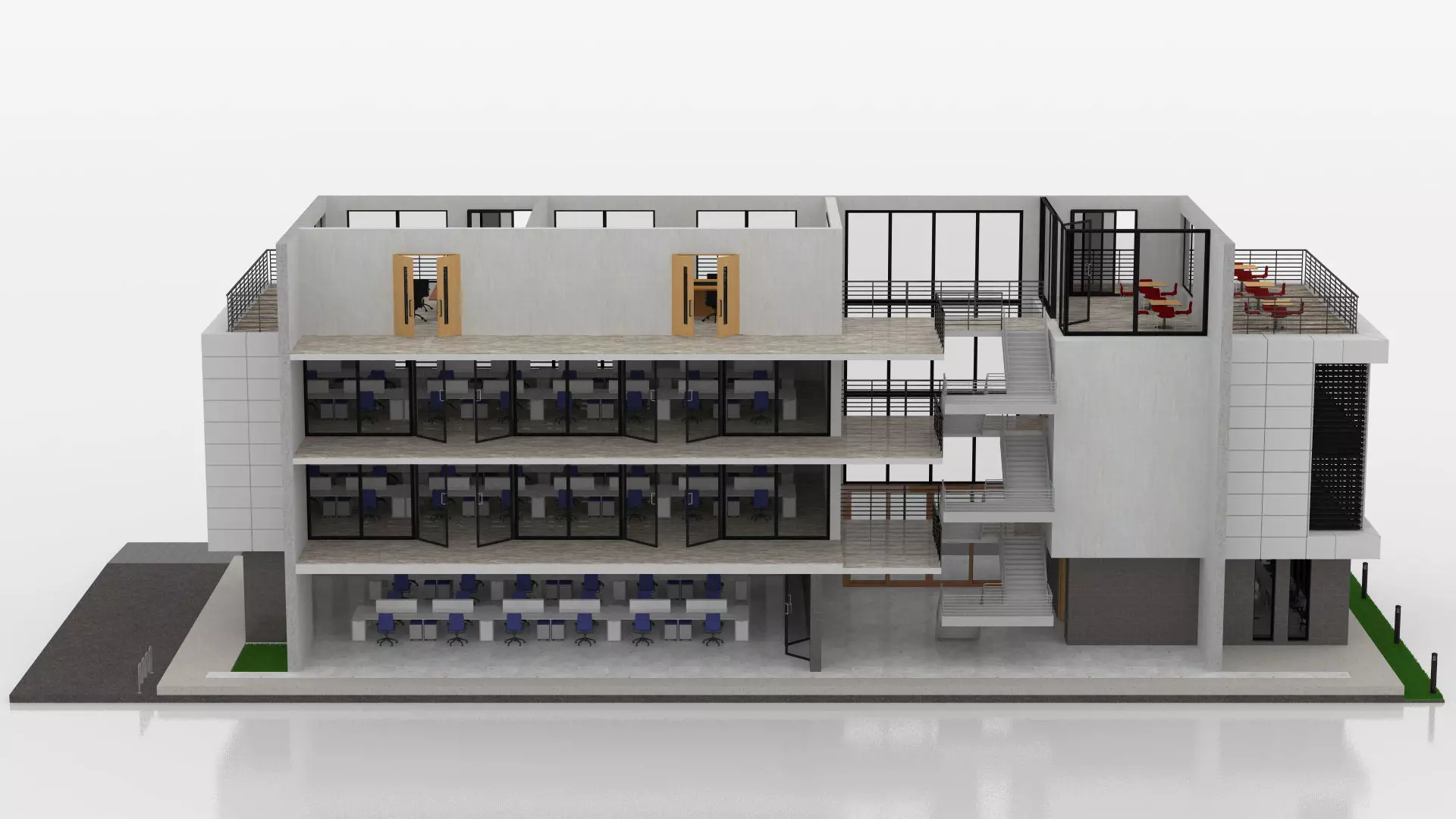 Office Building  3D model_15
