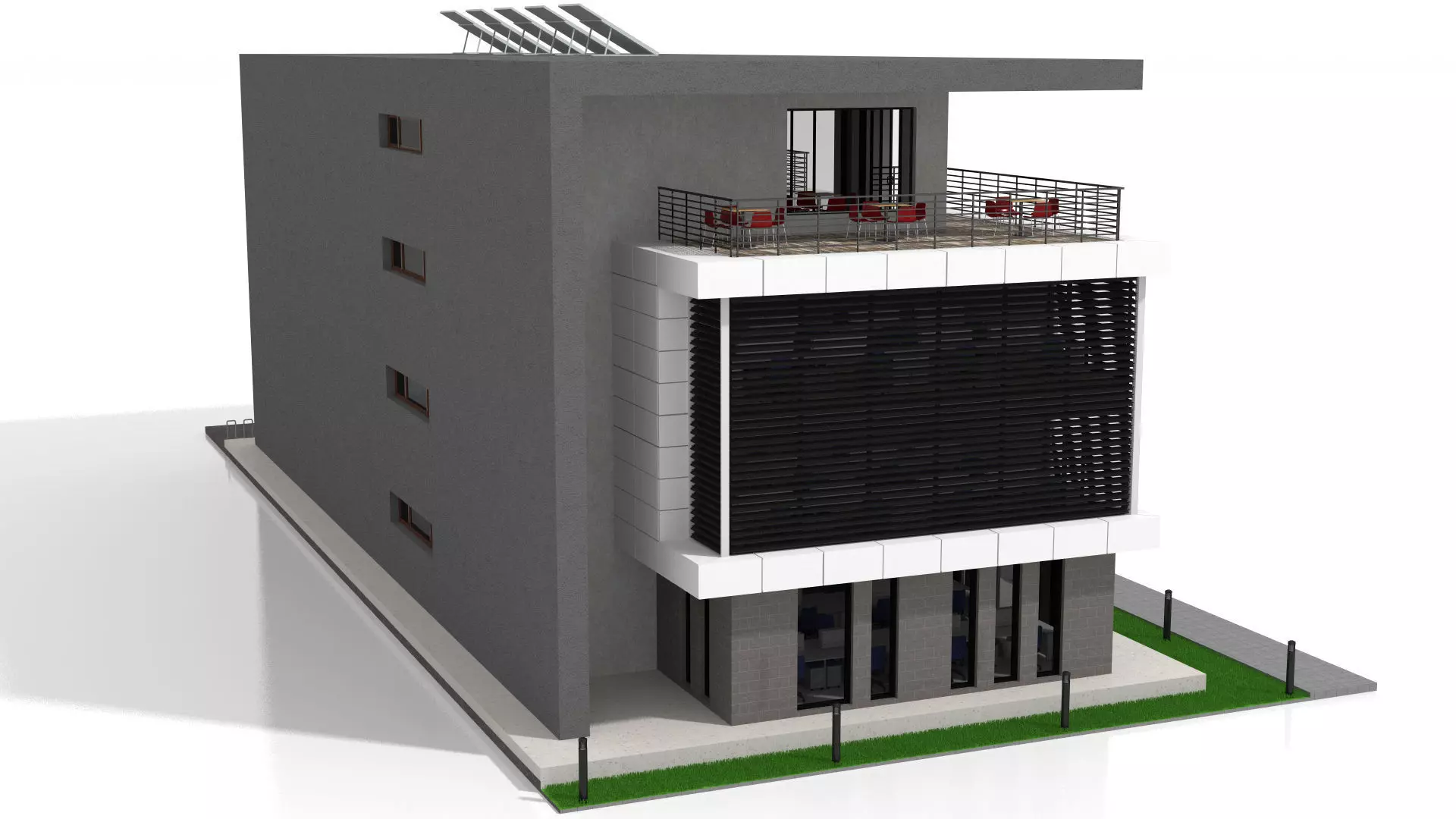 Office Building  3D model_4