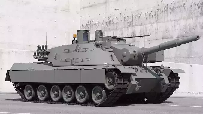 MBT-70 3d model  KPZ-70 
