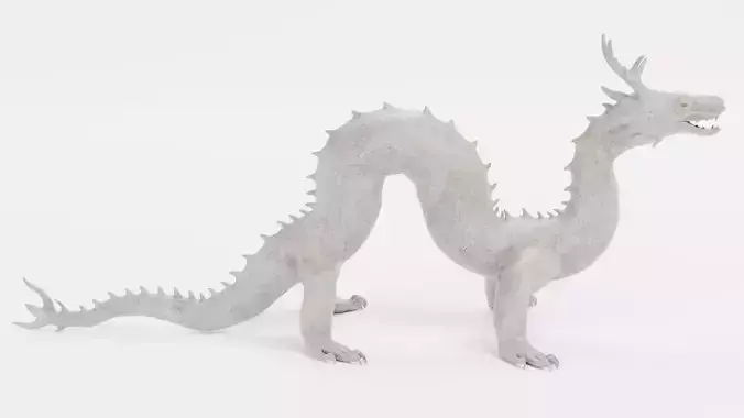 -Chinese Dragon - Jade Statue-