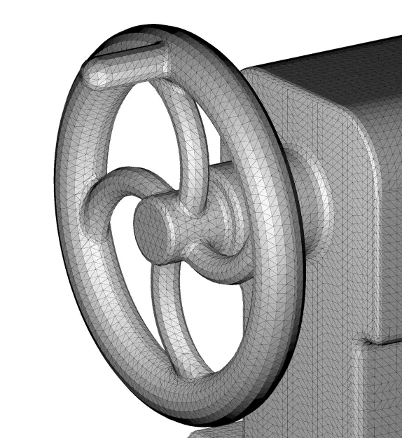 Rusty Lathe TailStock 3D model_5