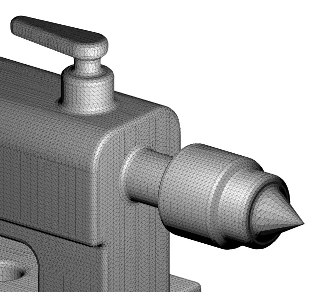 Rusty Lathe TailStock 3D model_4