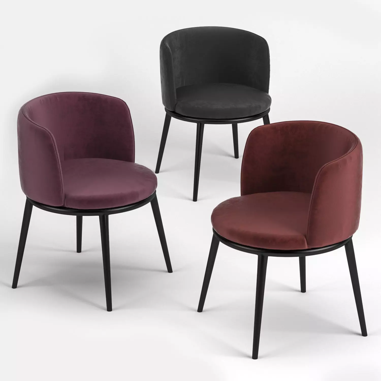 Filmore chairs 3D model_2