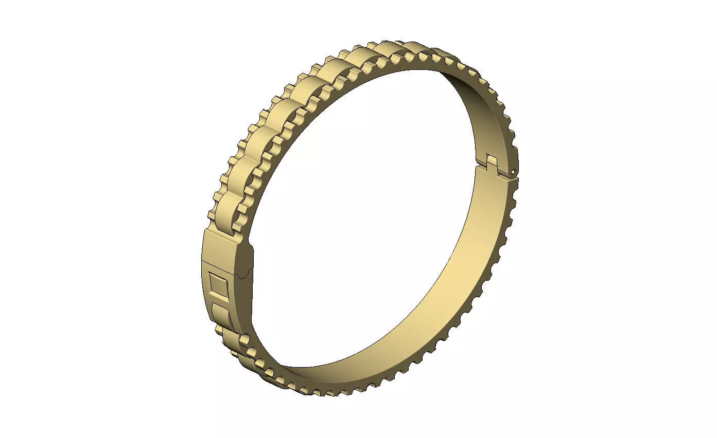 Watch presidential link flexture clasp bracelet Size M 3D print model_10