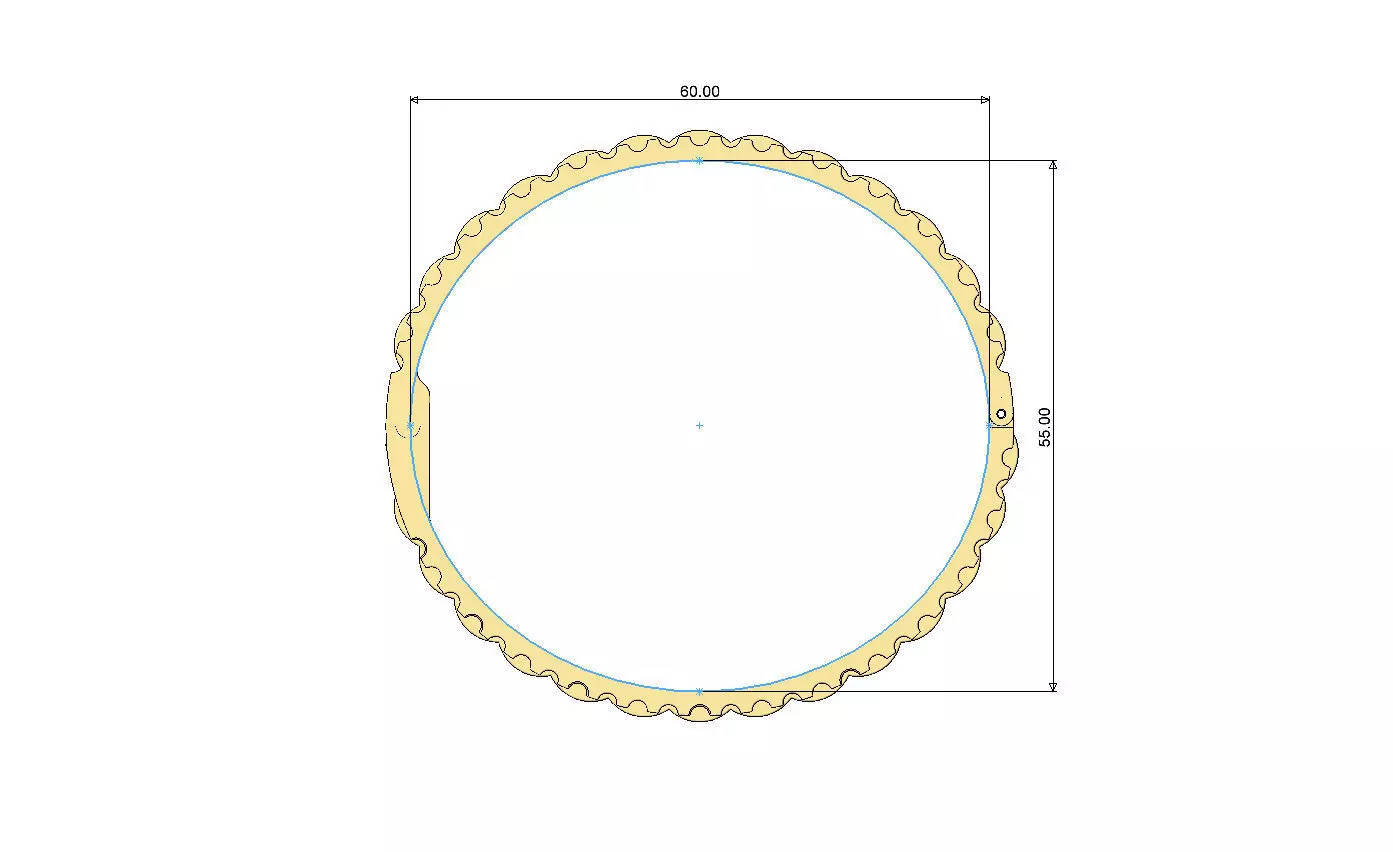 Watch presidential link flexture clasp bracelet Size M 3D print model_2