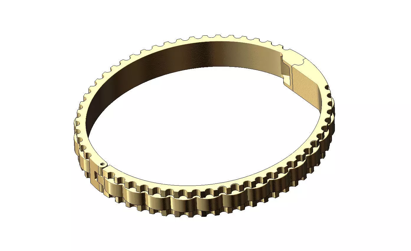 Watch presidential link flexture clasp bracelet Size M 3D print model_5