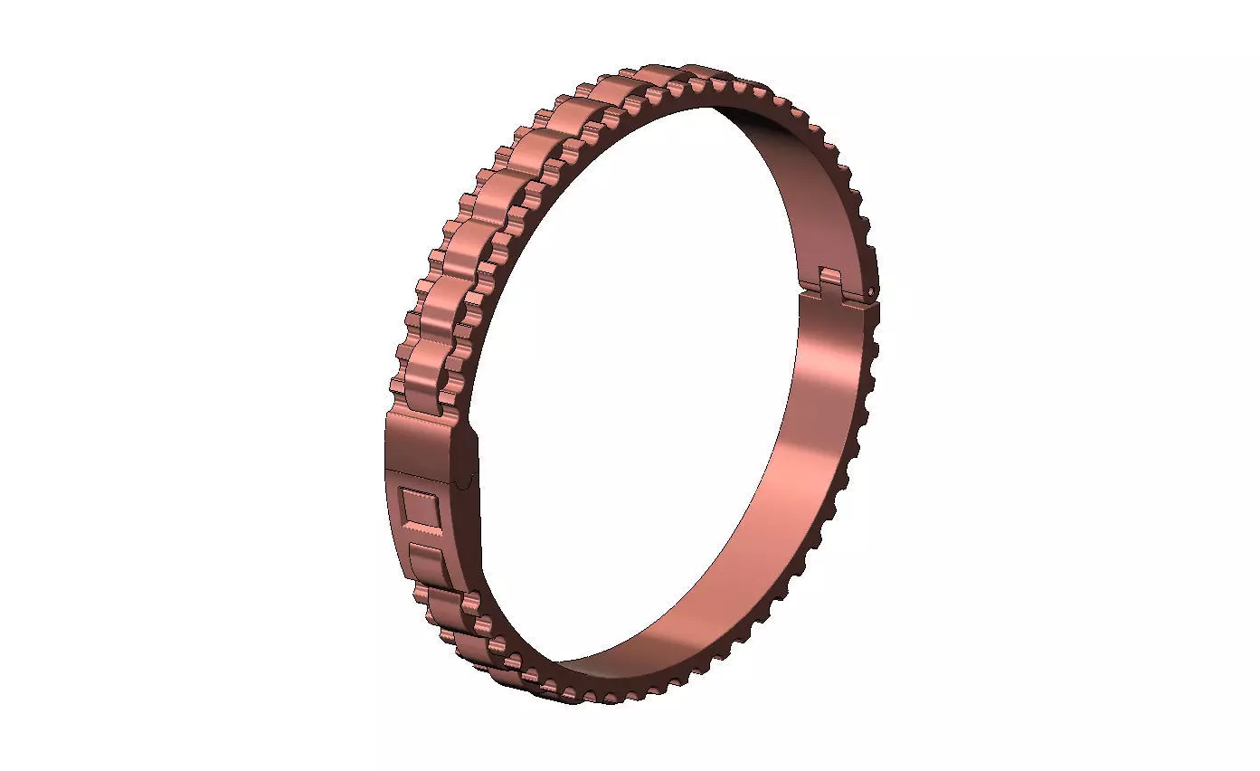 Watch presidential link flexture clasp bracelet Size M 3D print model_17