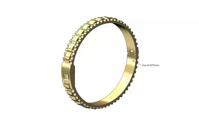 Watch presidential link flexture clasp bracelet Size M