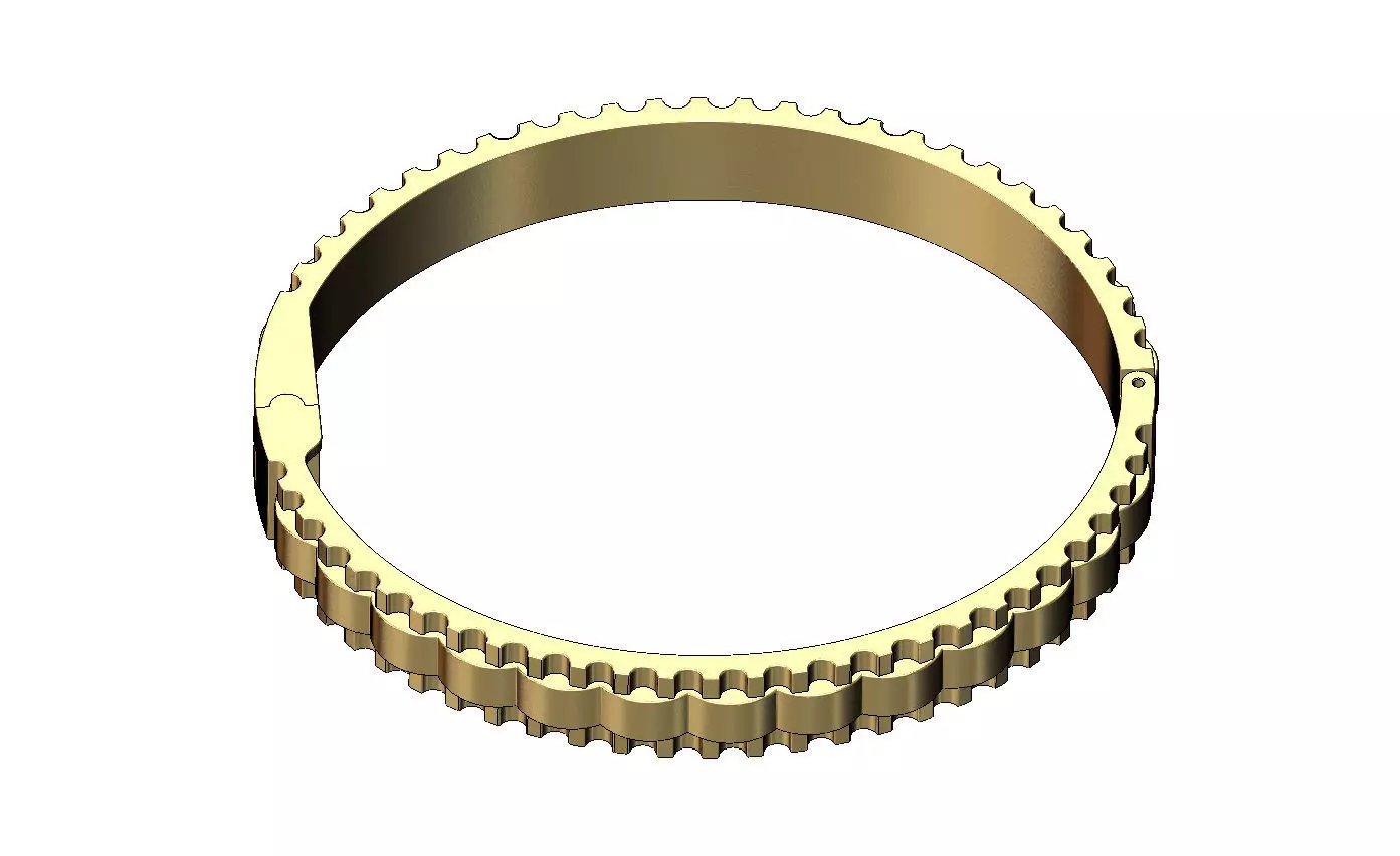 Watch presidential link flexture clasp bracelet Size M 3D print model_4