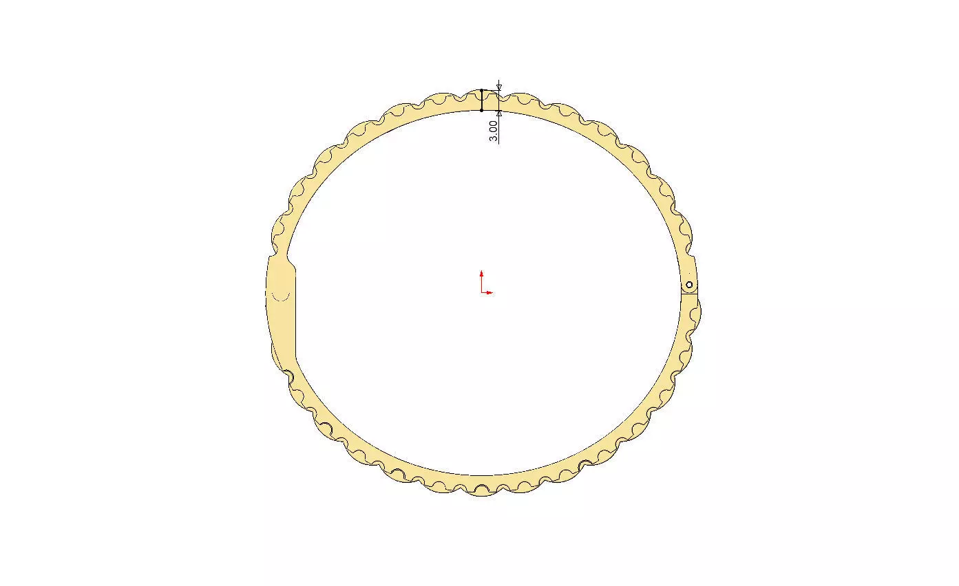 Watch presidential link flexture clasp bracelet Size M 3D print model_11