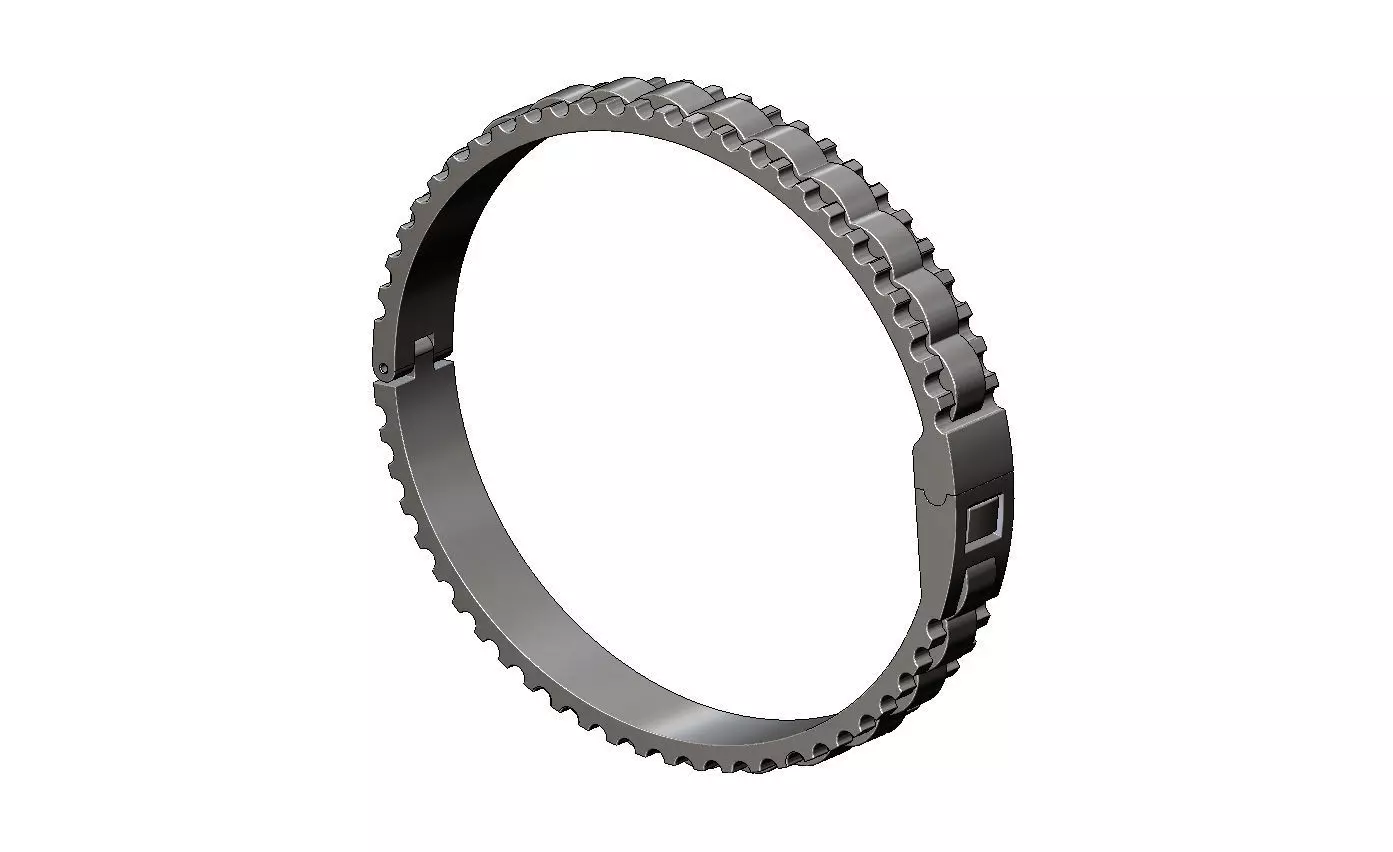 Watch presidential link flexture clasp bracelet Size M 3D print model_16