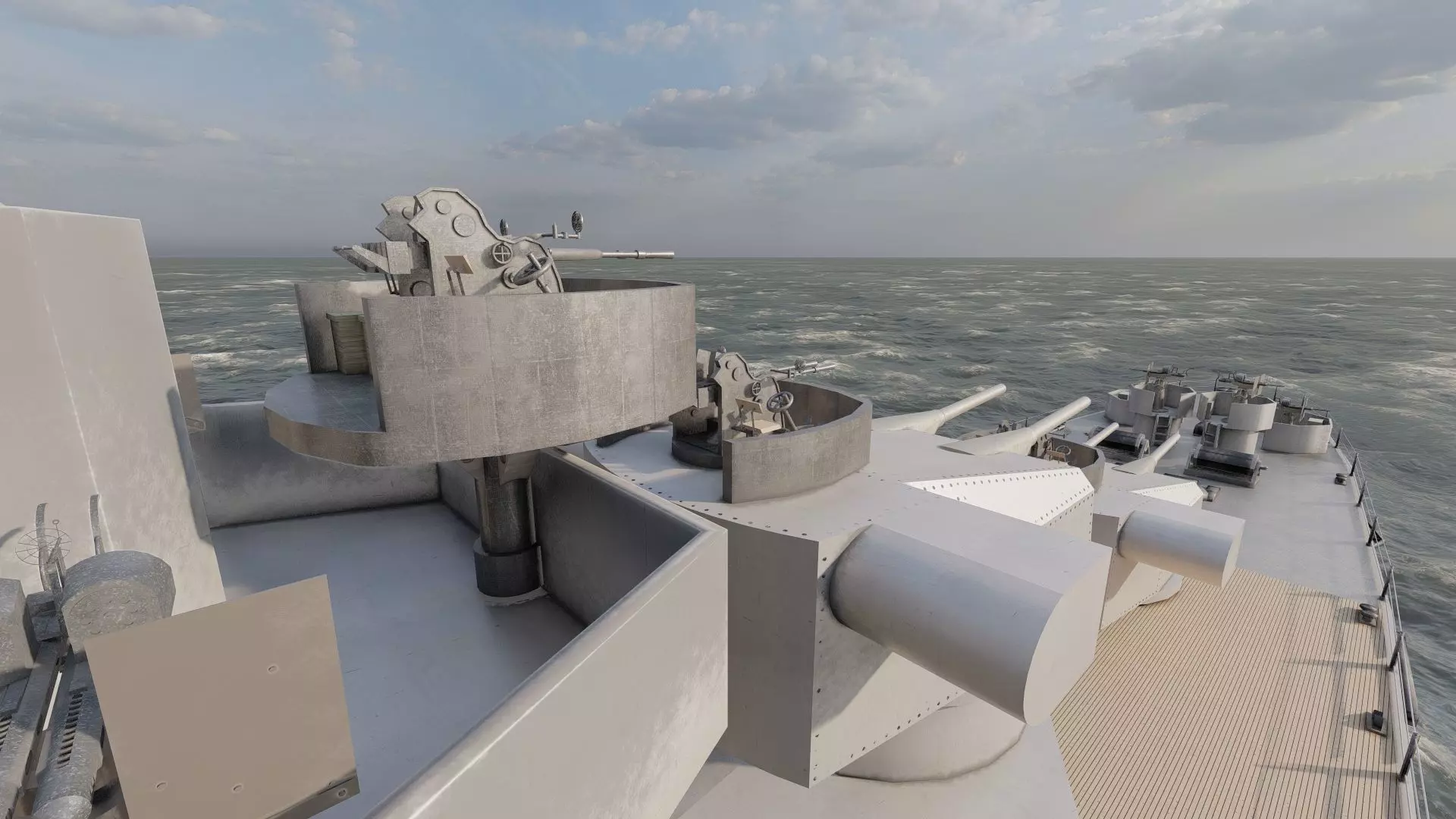 WW2 JAPANESE CRUISER 3D model_34