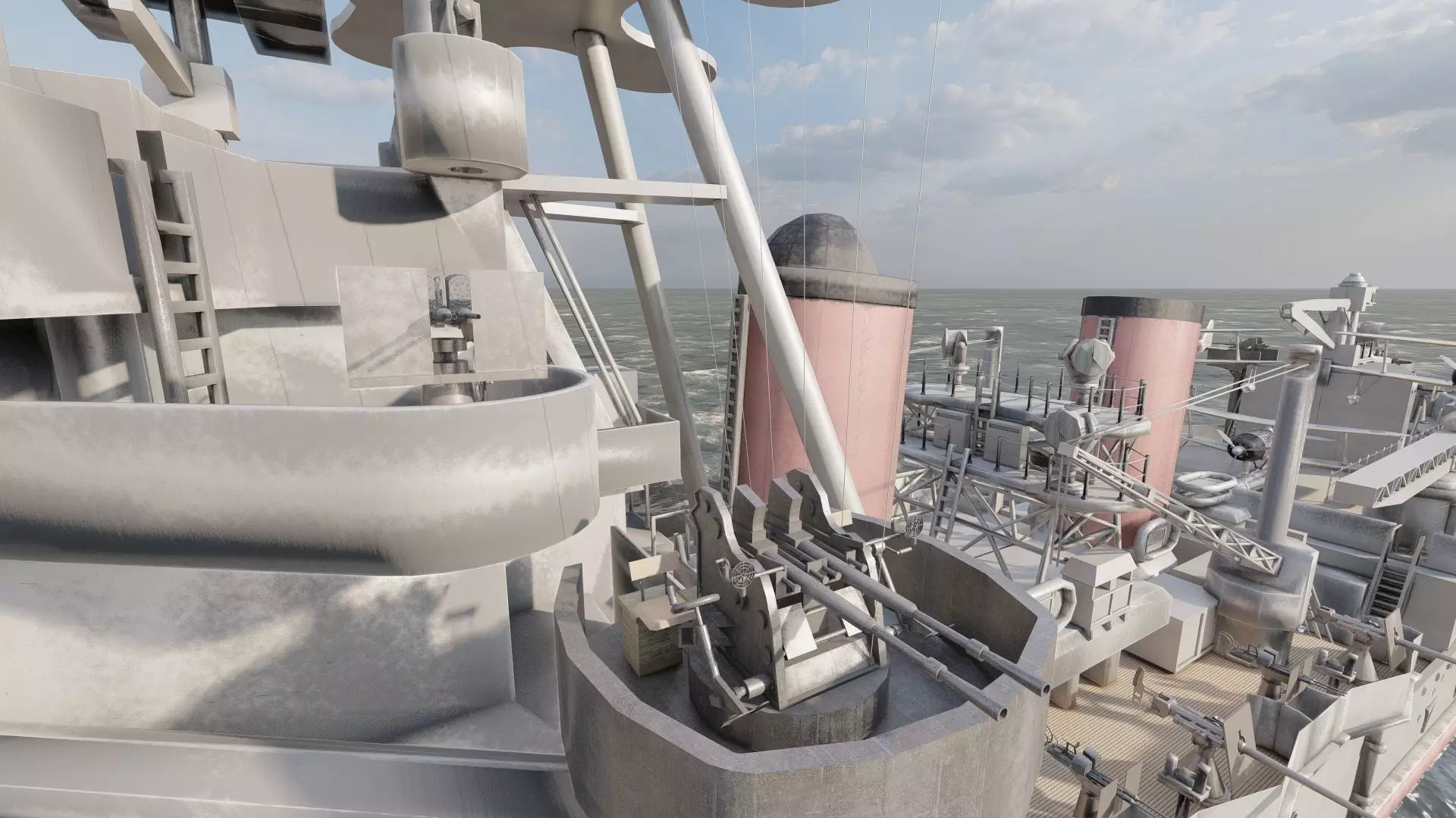 WW2 JAPANESE CRUISER 3D model_25