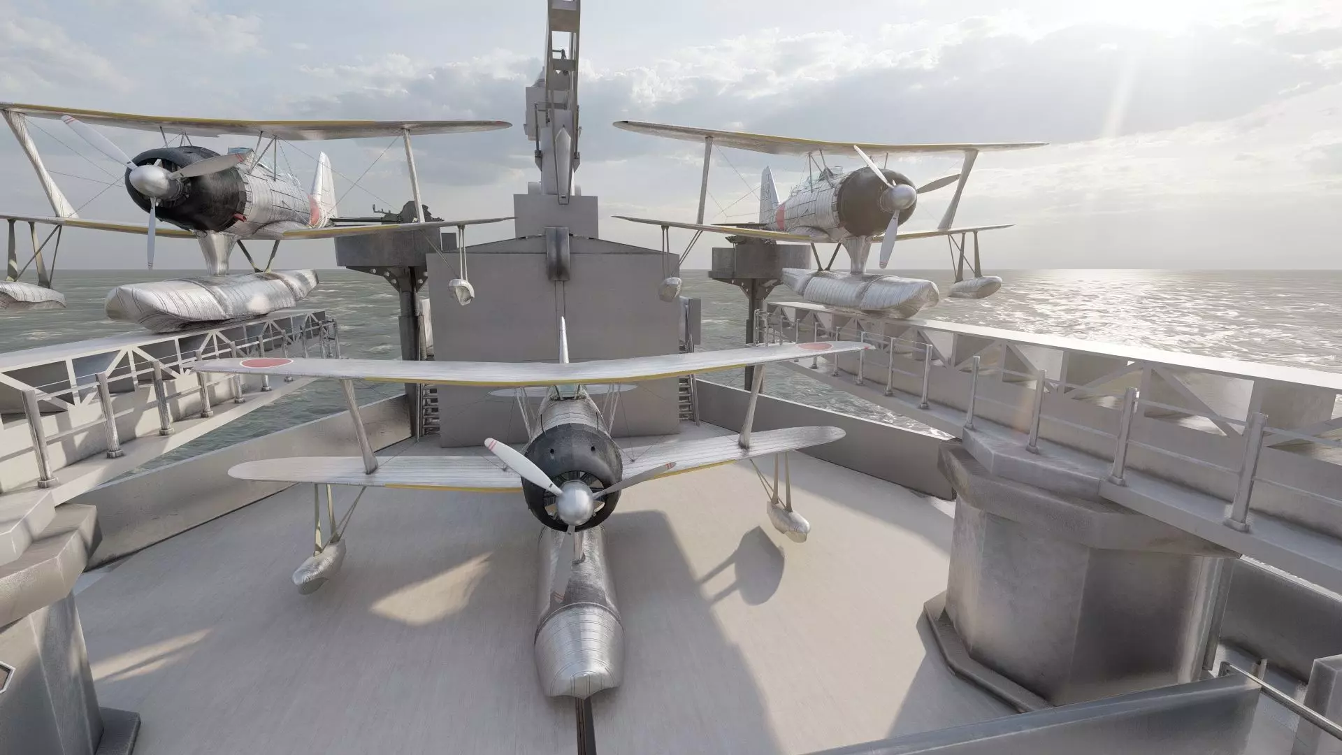 WW2 JAPANESE CRUISER 3D model_30