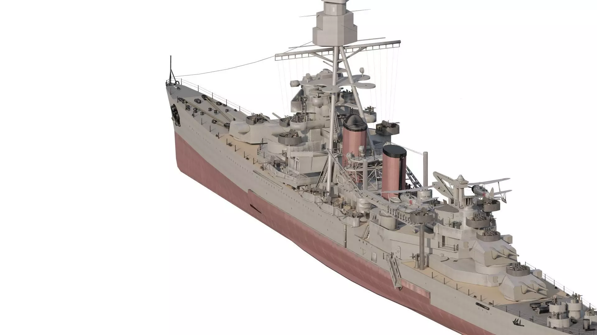 WW2 JAPANESE CRUISER 3D model_6